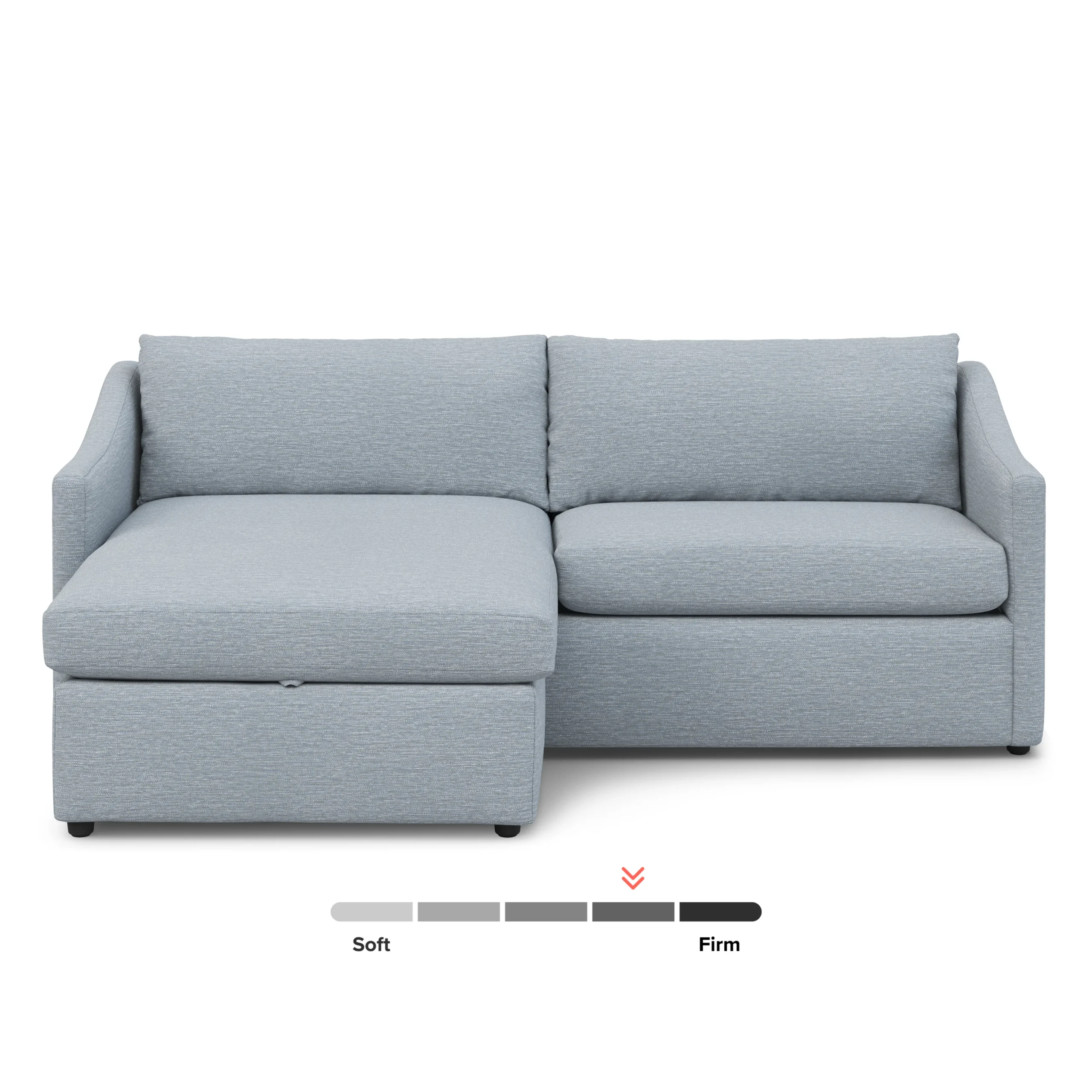 Landry 84.5_ Reversible Storage Sectional - Silver Light Blue - Image 6