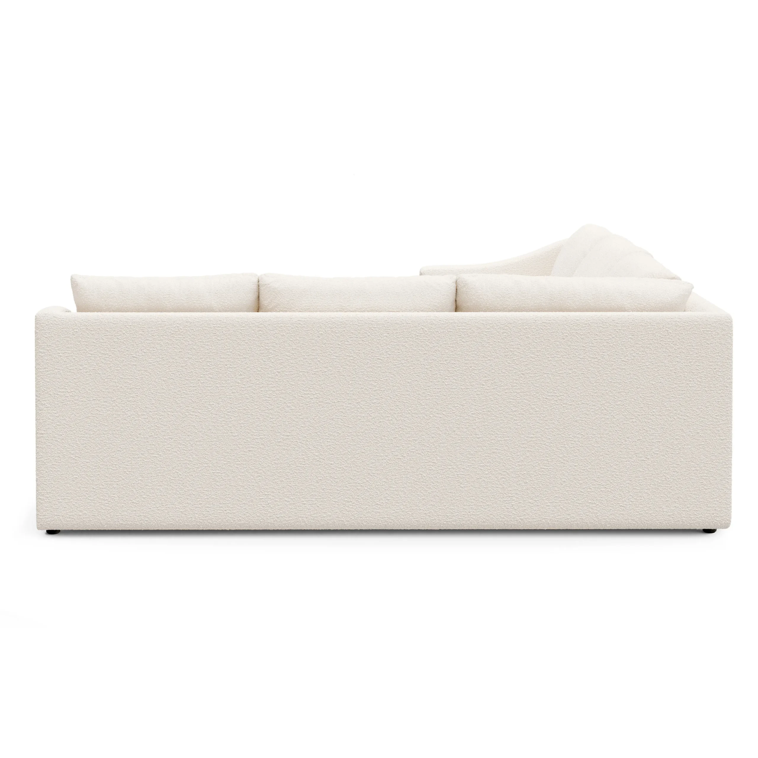 Landry 91_ Corner Sectional - Ivory Wool Bouclé - Image 6