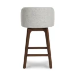 Alta Swivel Counter Stool - Walnut and Camellia Gray