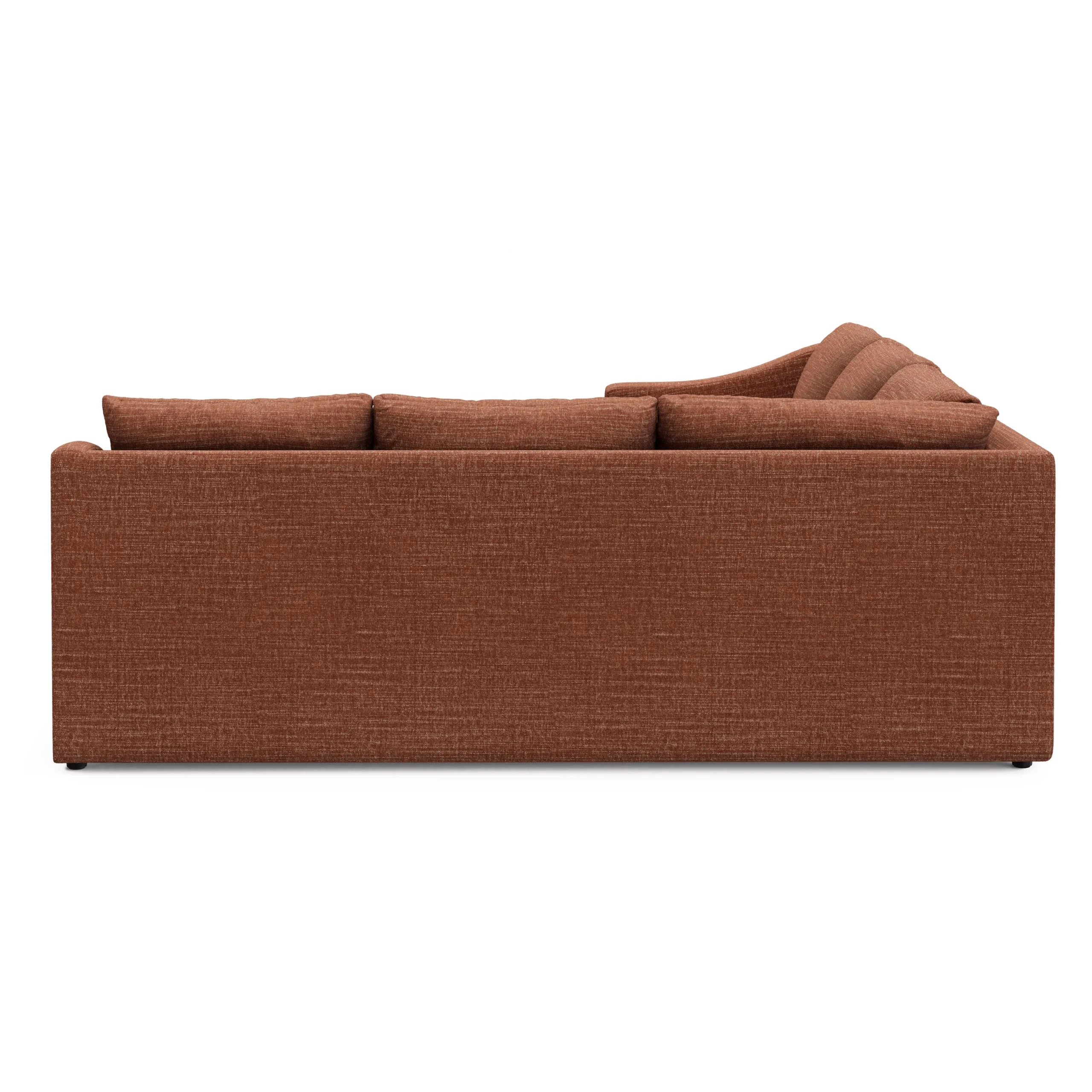 Landry 91_ Corner Sectional - Napa Rust - Image 6