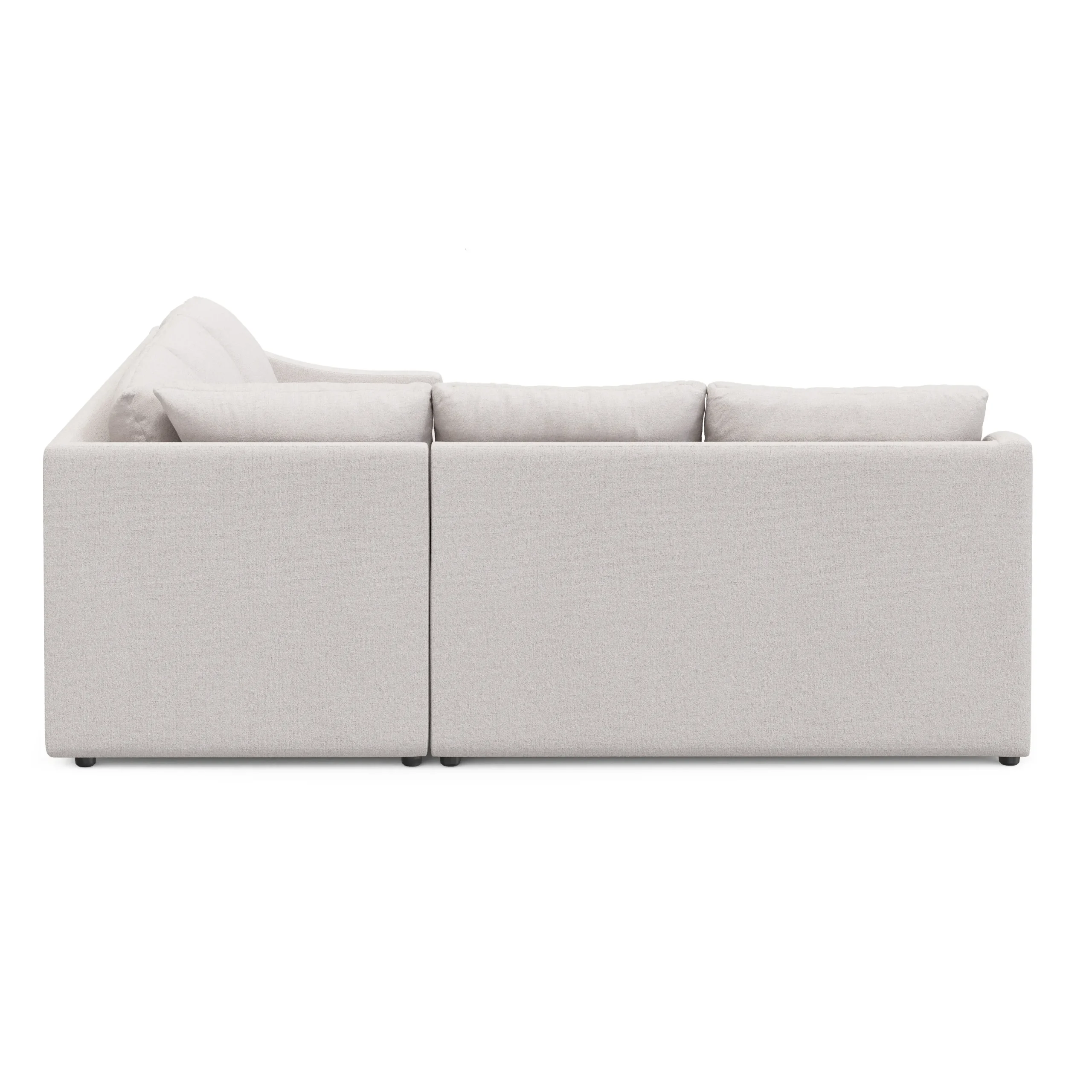 Landry 91_ Corner Sectional - Napa White - Image 6