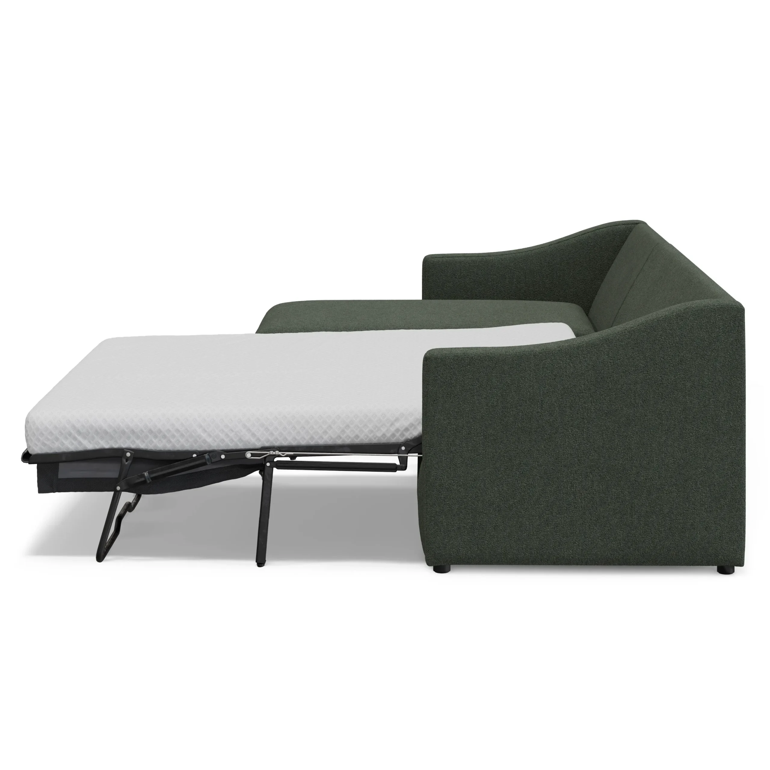 Landry 109_ Left Storage Sleeper Sectional - Green Wool Bouclé - Image 6