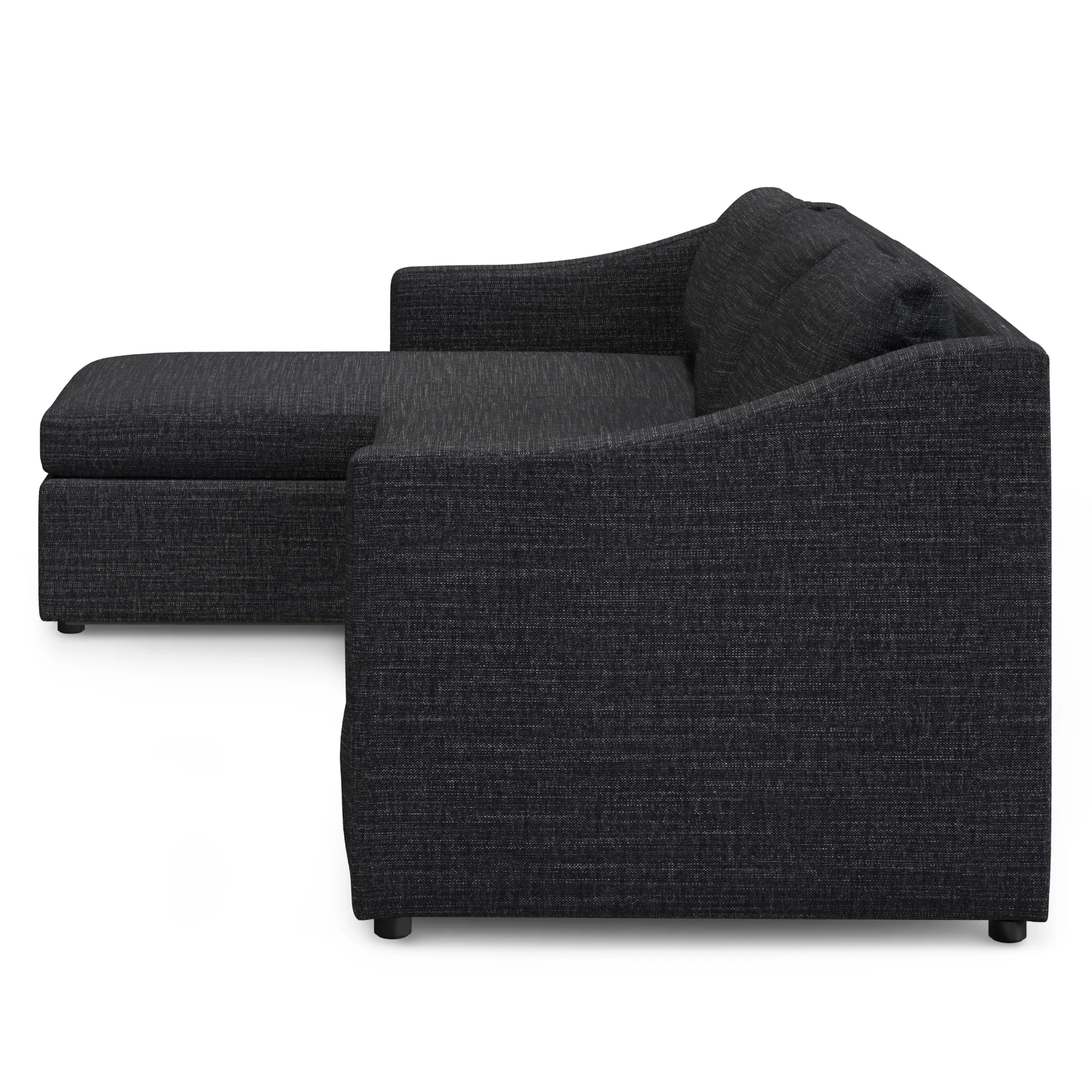 Landry 109_ Left Storage Sleeper Sectional - Napa Charcoal - Image 6