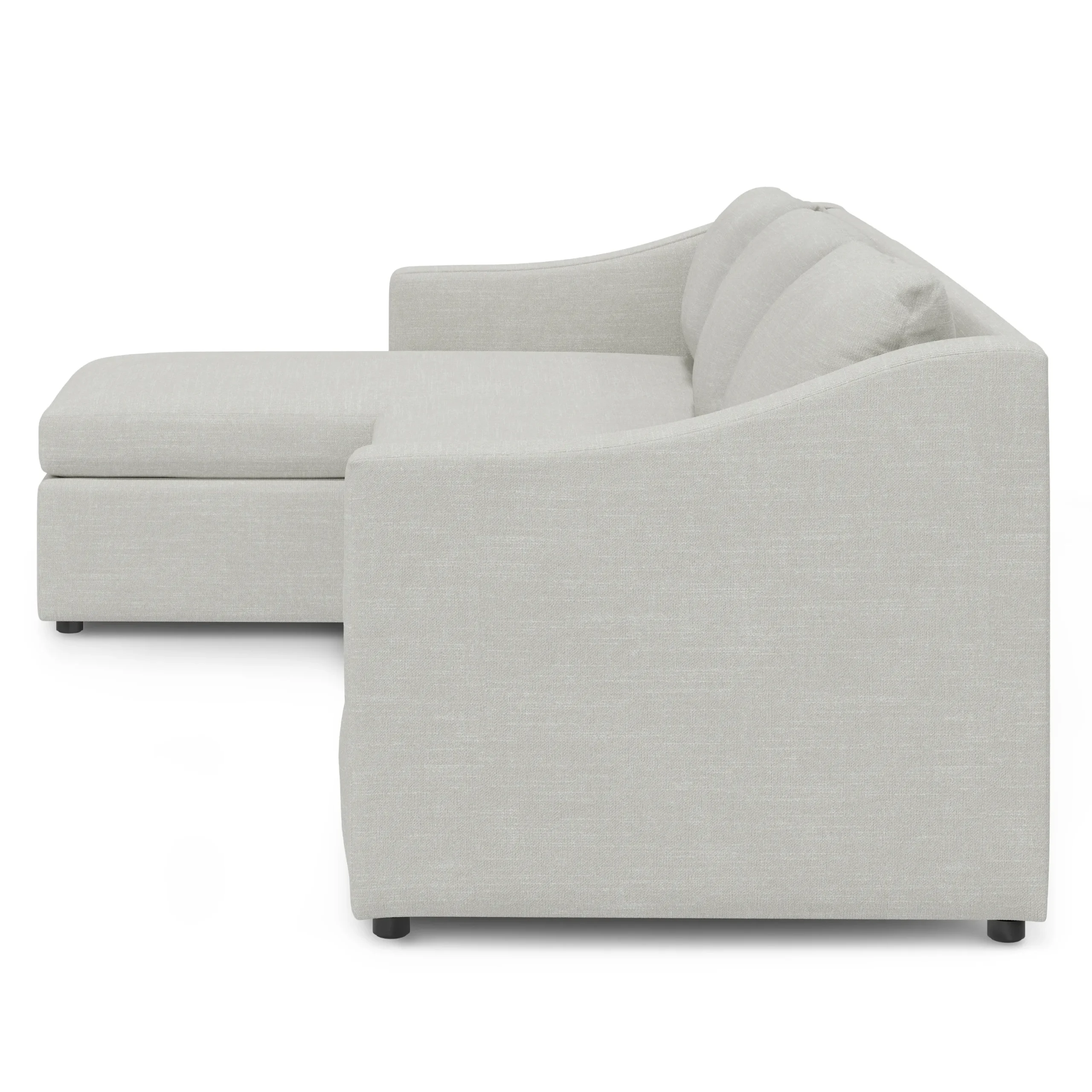 Landry 109_ Left Storage Sleeper Sectional - Napa Dove - Image 6