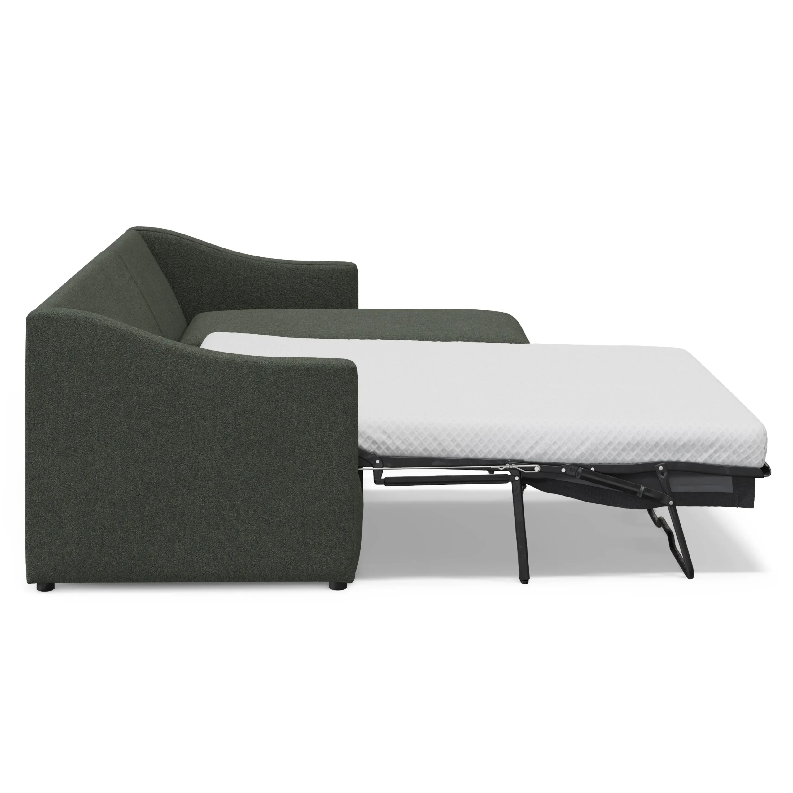 Landry 109_ Right Storage Sleeper Sectional - Green Wool Bouclé - Image 6