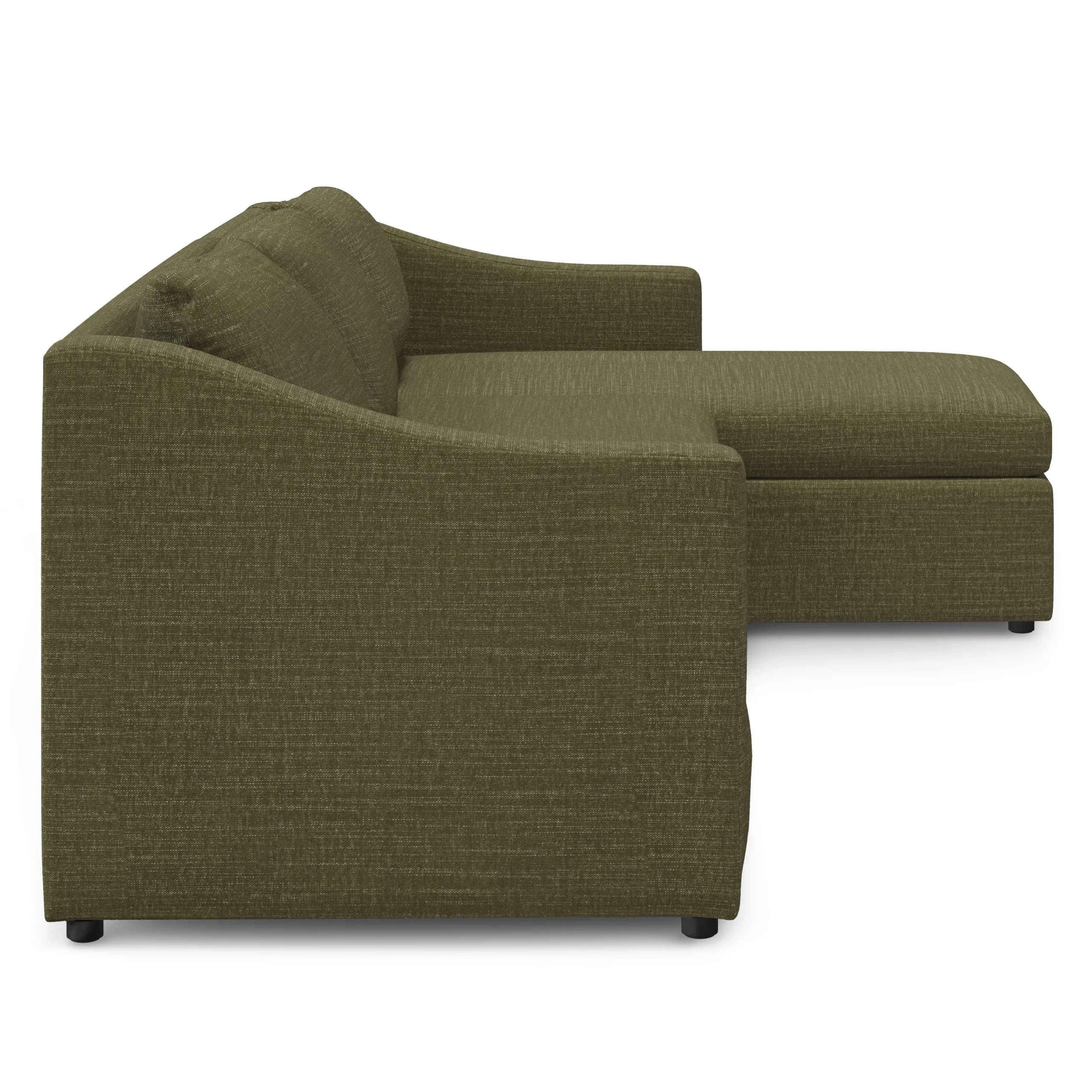 Landry 109_ Right Storage Sleeper Sectional - Napa Moss - Image 6