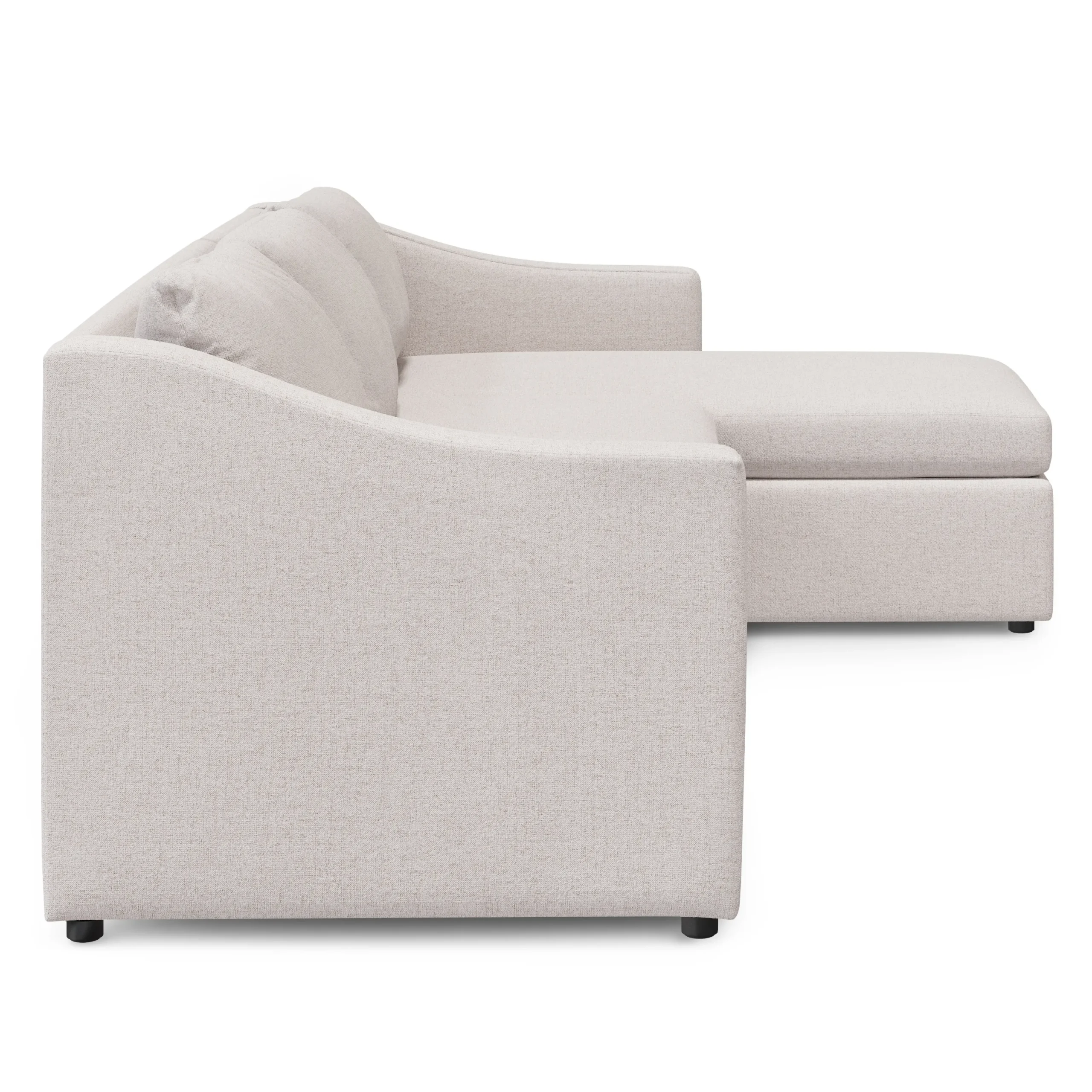 Landry 109_ Right Storage Sleeper Sectional - Napa White - Image 6