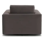 Riley 42_ Grand Velvet Swivel Chair - Hale Warm Gray