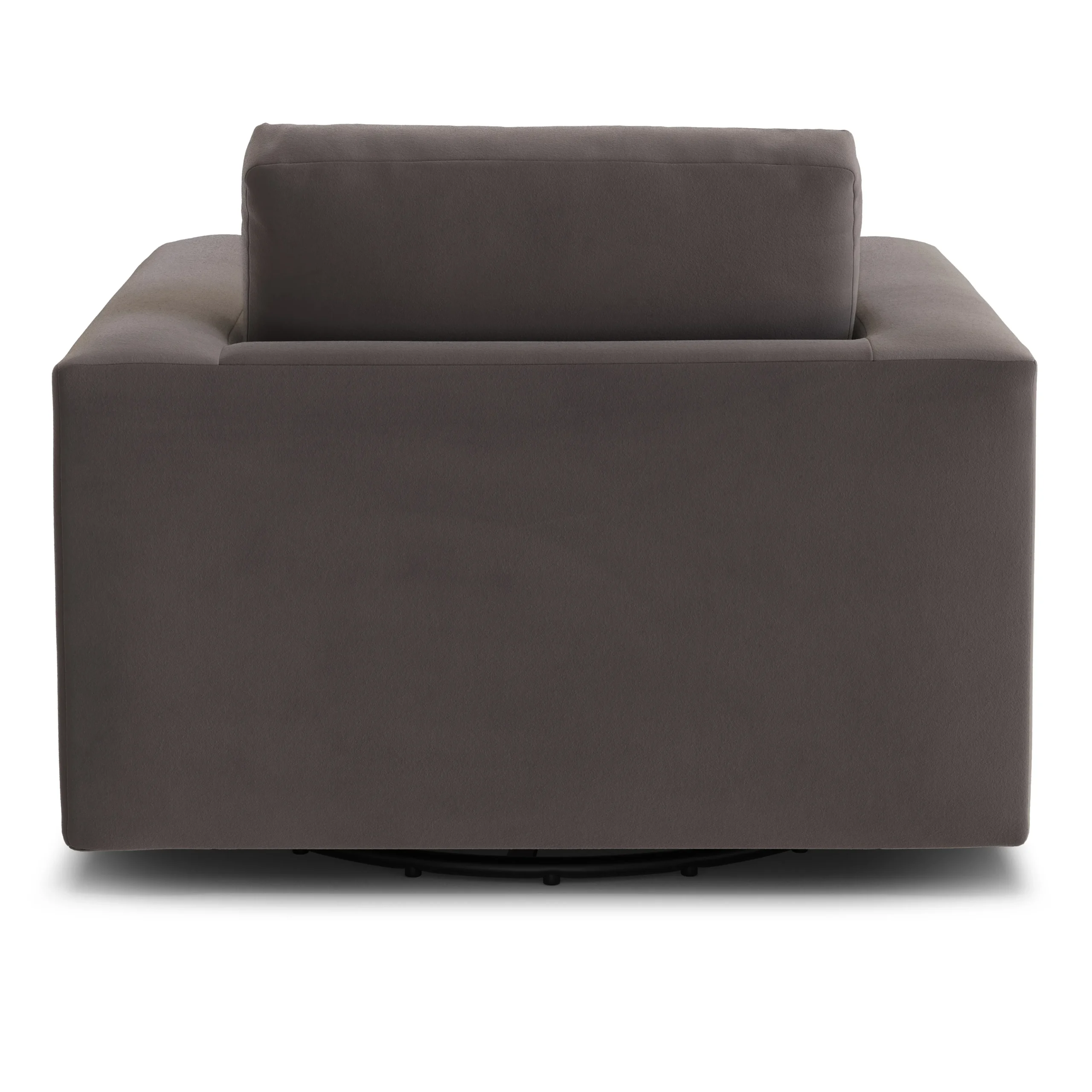 Riley 42_ Grand Velvet Swivel Chair - Hale Warm Gray - Image 8