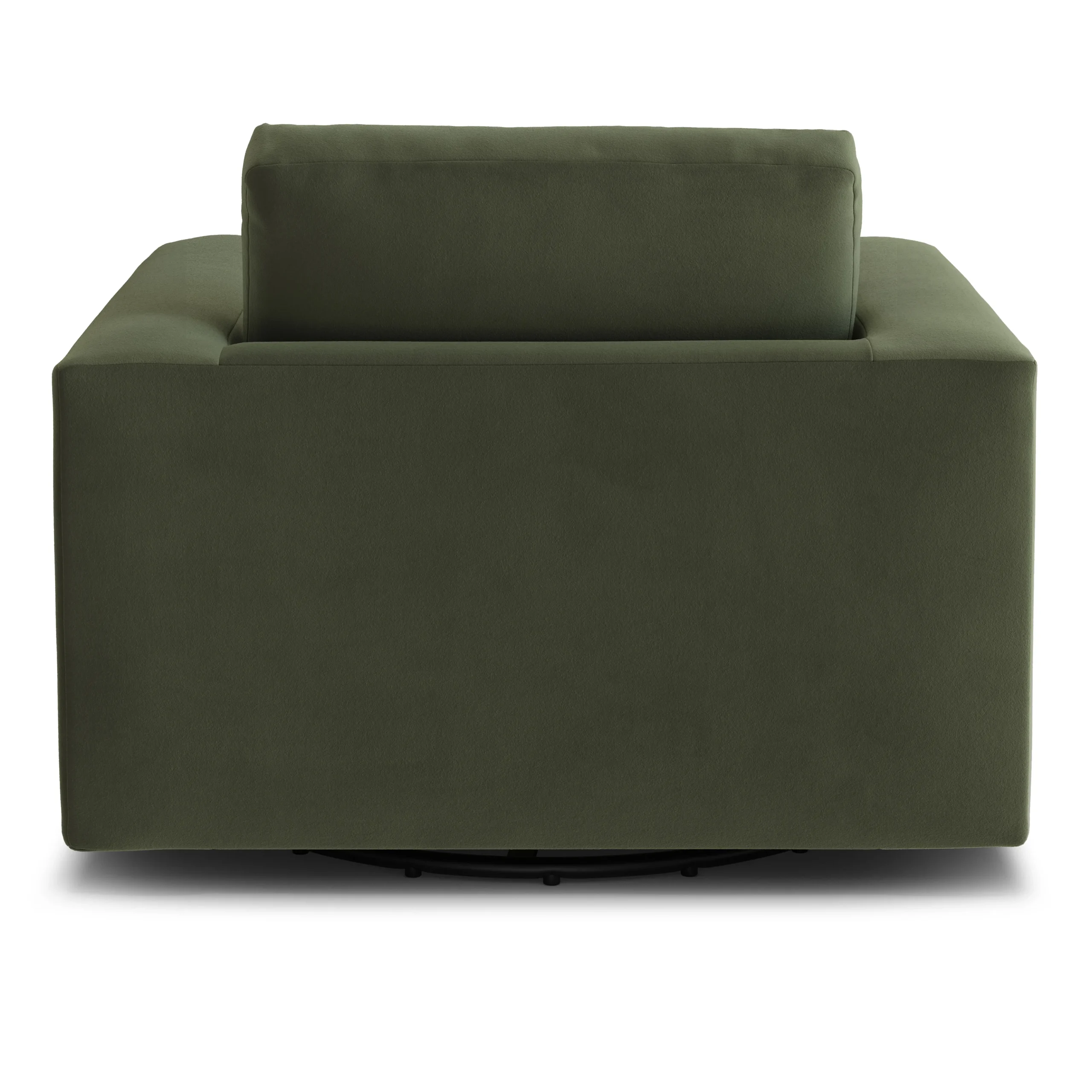 Riley 42_ Grand Velvet Swivel Chair - Hale Fir Green - Image 8