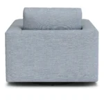 Riley 42_ Grand Swivel Chair - Silver Light Blue