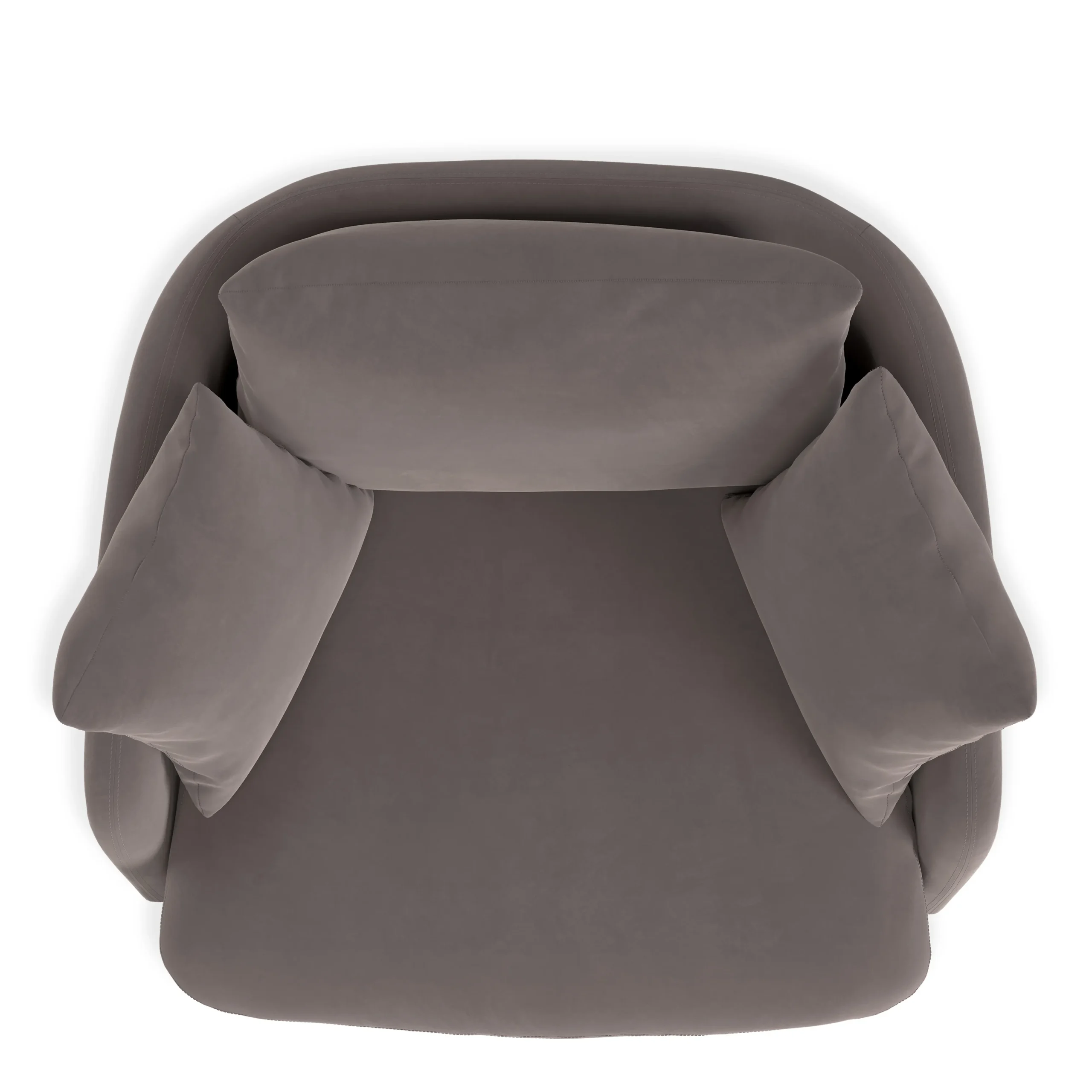 Leigh 47_ Velvet Grand Swivel Lounge Chair - Hale Warm Gray - Image 8