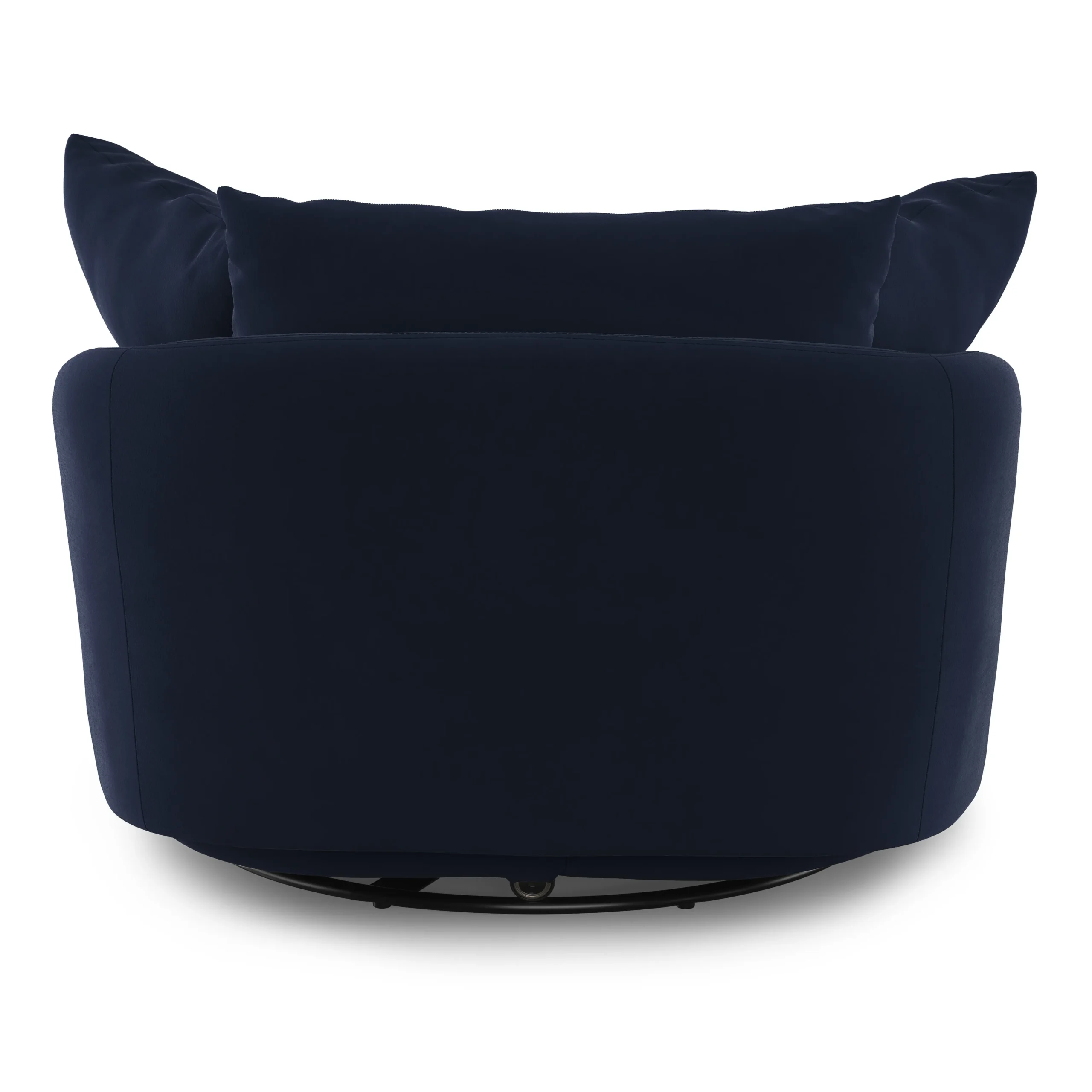 Leigh 47_ Grand Velvet Swivel Lounge Chair - Hale Ink - Image 11
