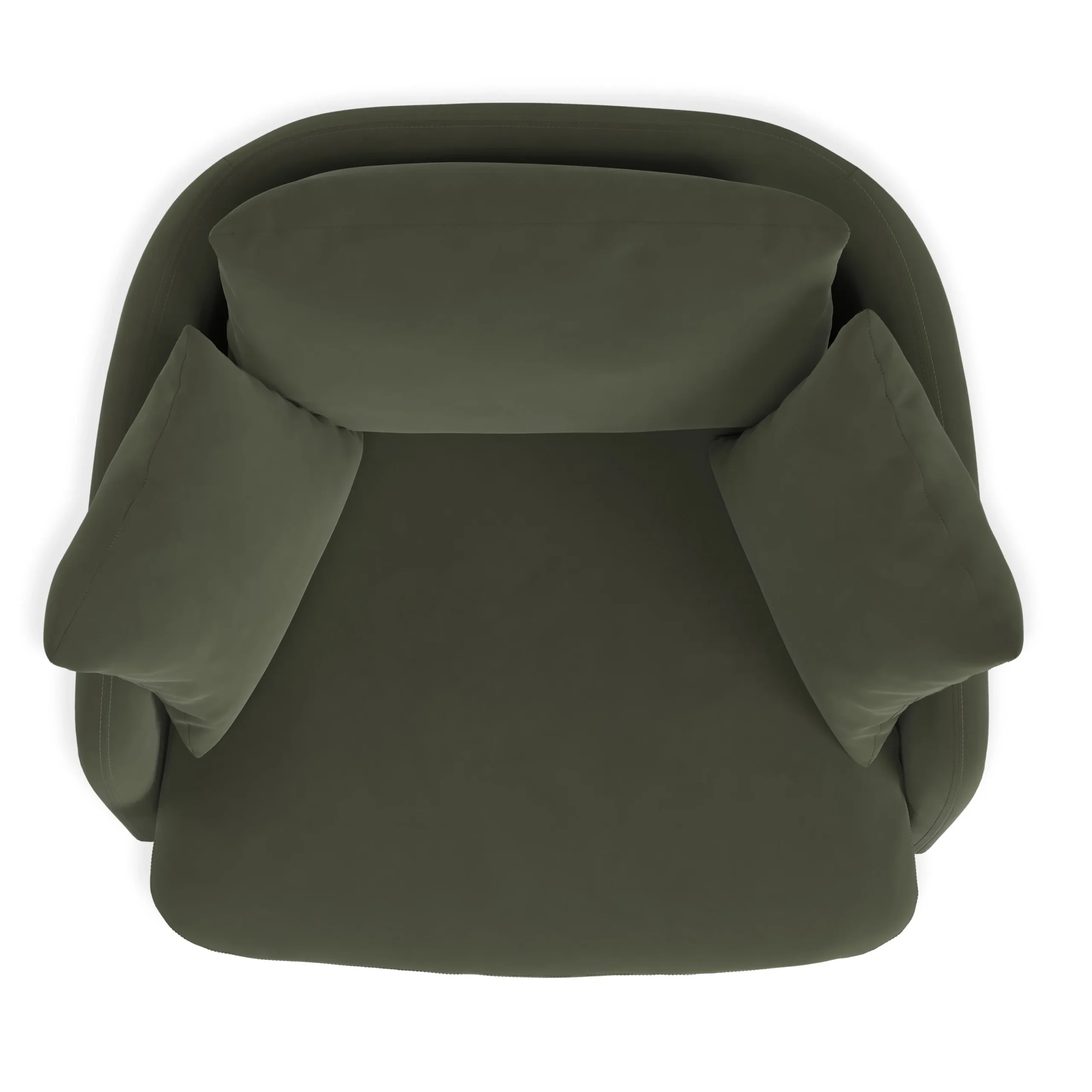 Leigh 47_ Grand Velvet Swivel Lounge Chair - Hale Fir Green - Image 8