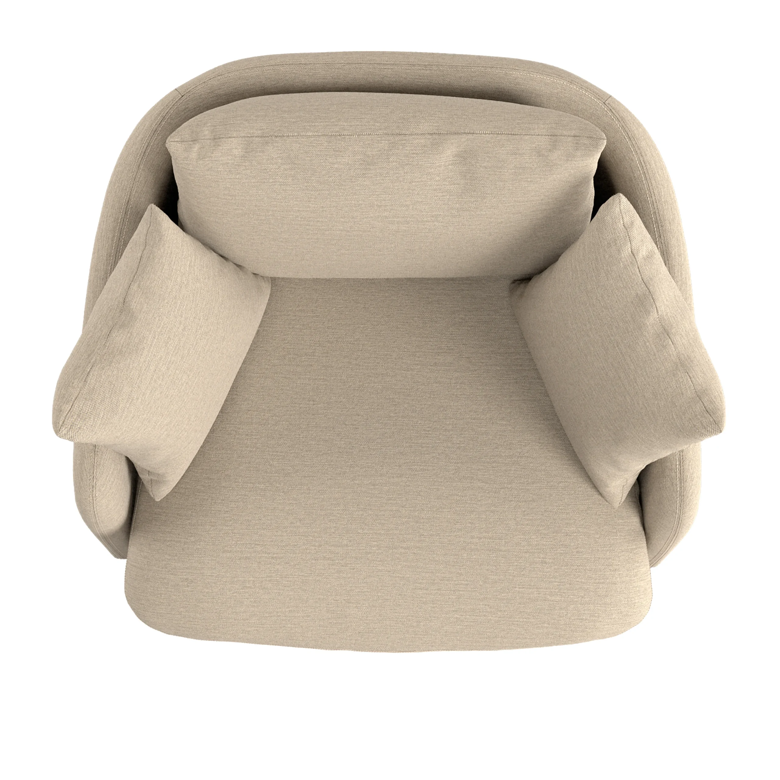 Leigh 47_ Grand Swivel Lounge Chair - Silver Taupe - Image 8