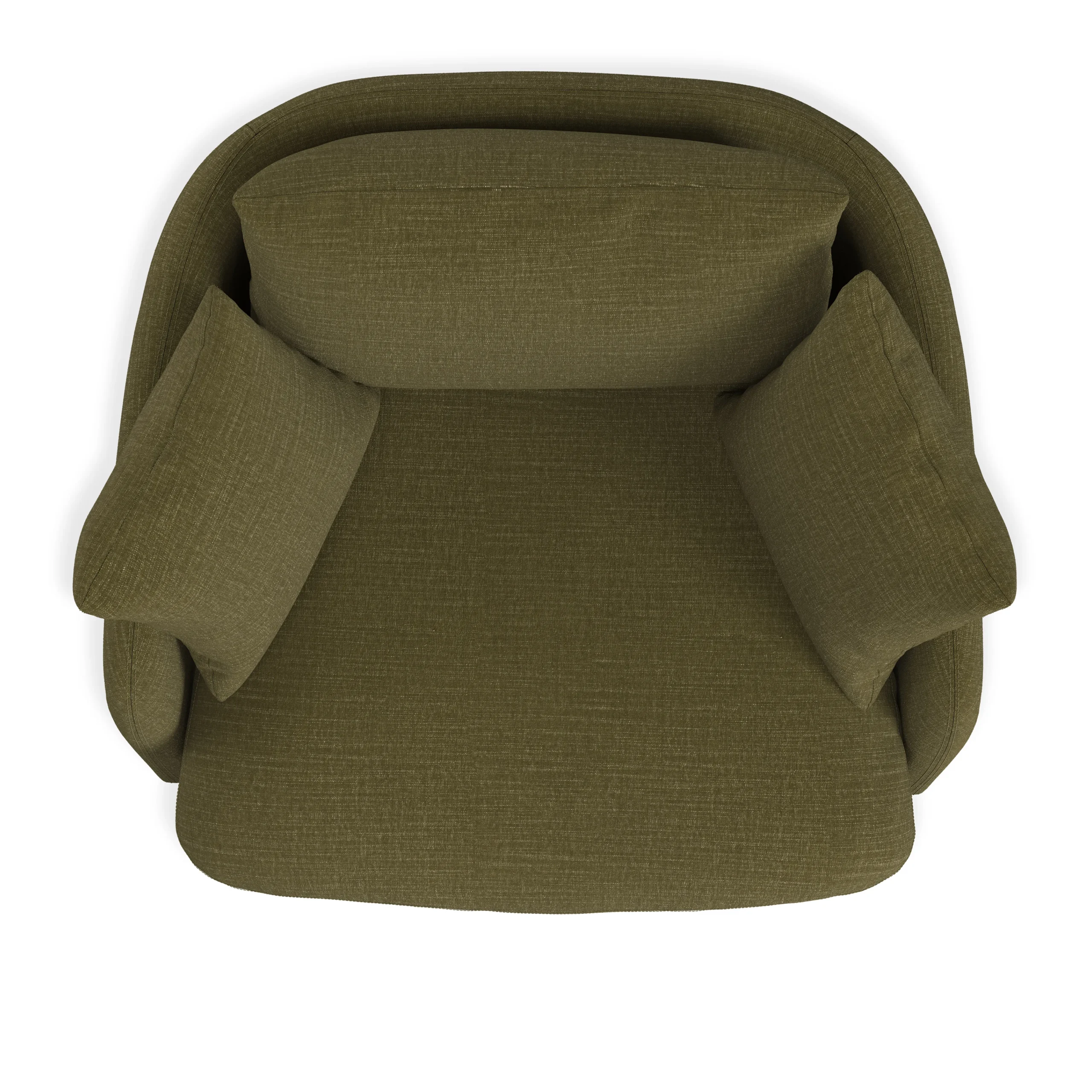 Leigh 47_ Grand Swivel Lounge Chair - Napa Moss - Image 9