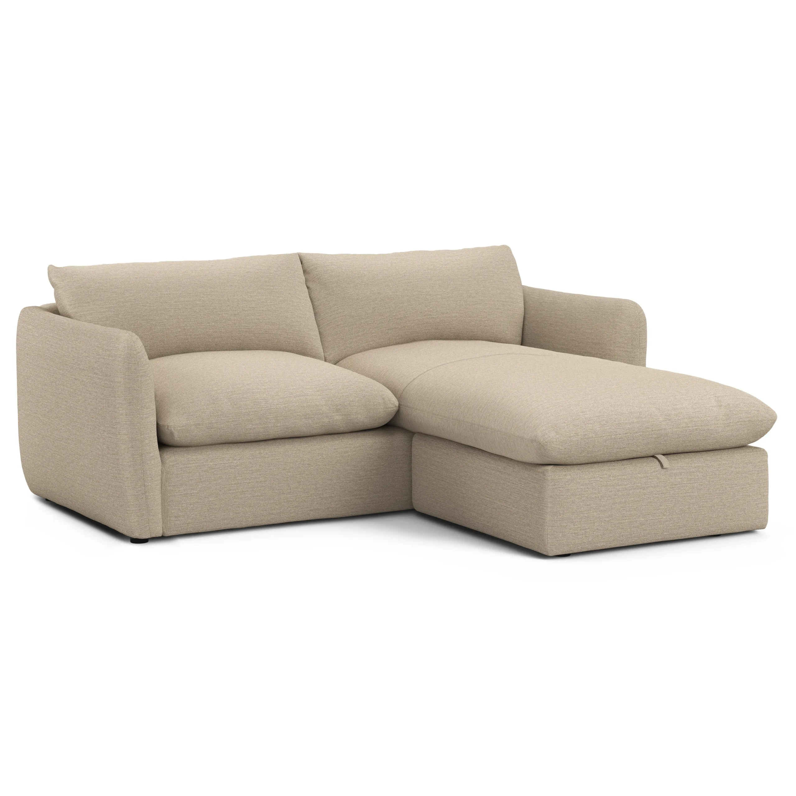 Leigh 86_ Reversible Storage Sectional - Silver Taupe - Image 6