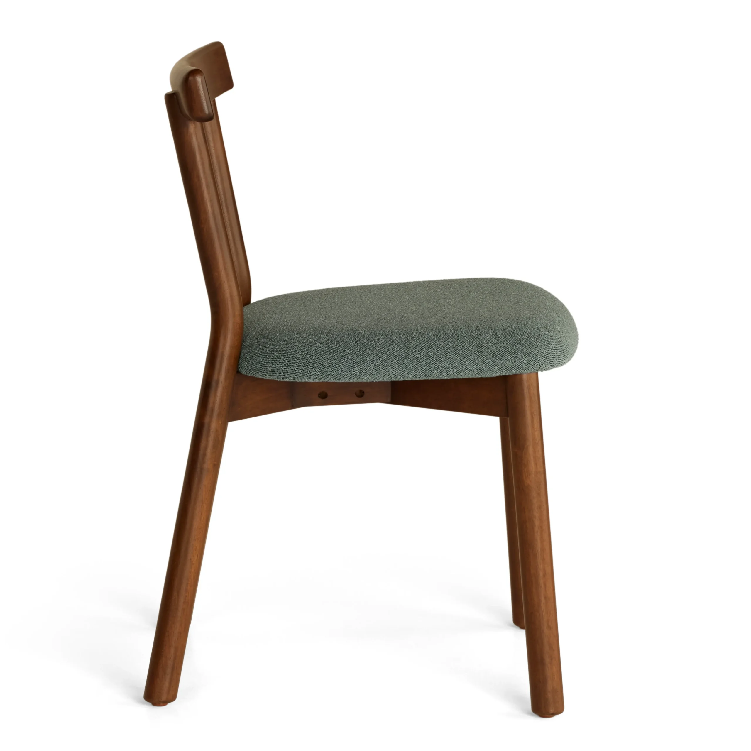 Ulka Dining Chair - Walnut and Ratine Green - Image 6