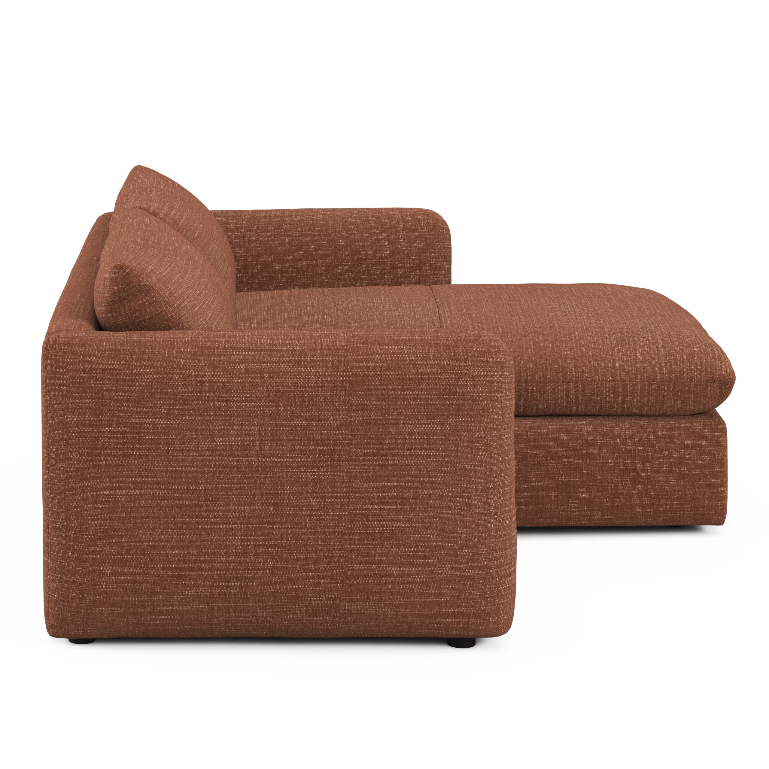Leigh 86_ Reversible Storage Sleeper Sectional - Napa Rust - Image 6