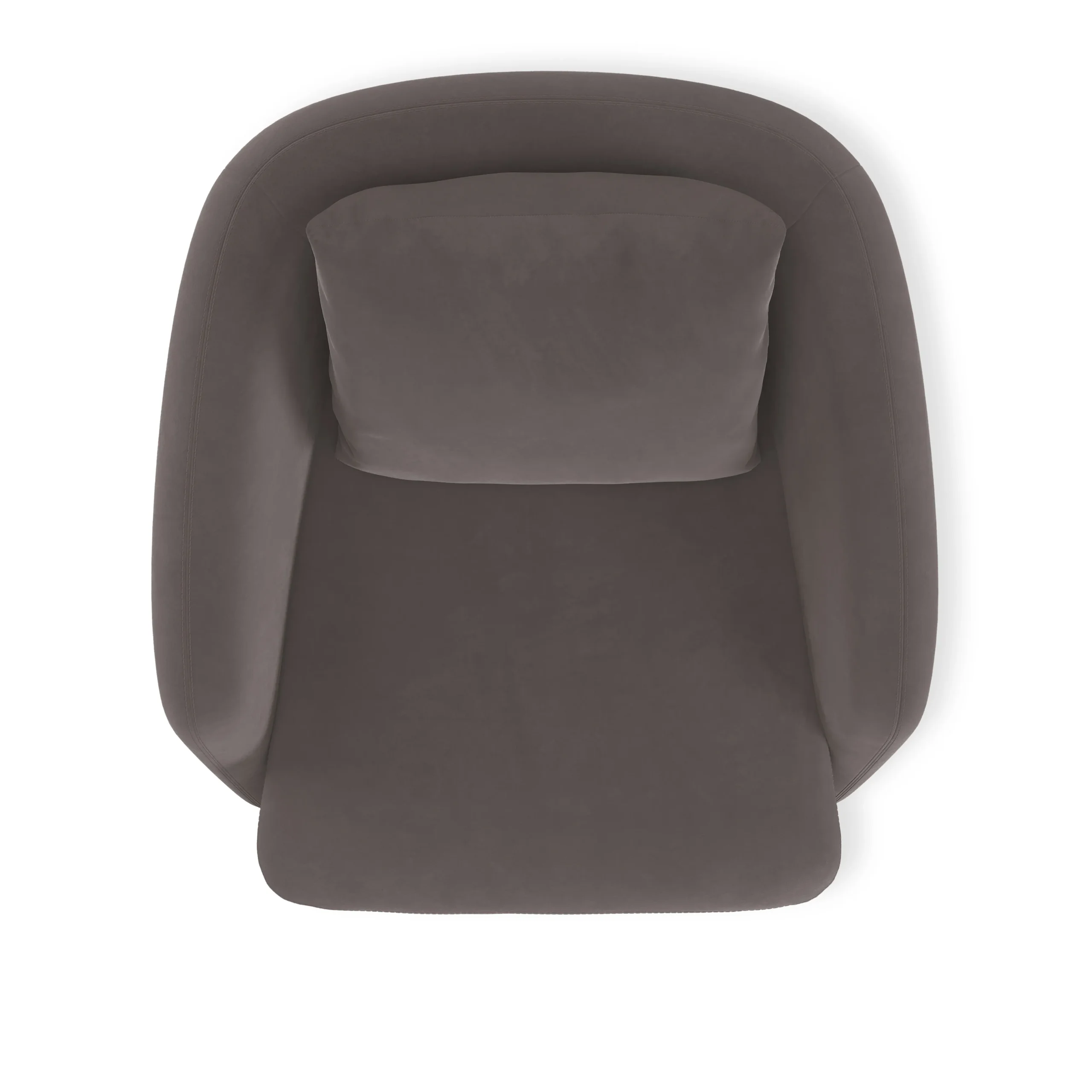 Leigh 33_ Velvet Swivel Lounge Chair - Hale Warm Gray - Image 7