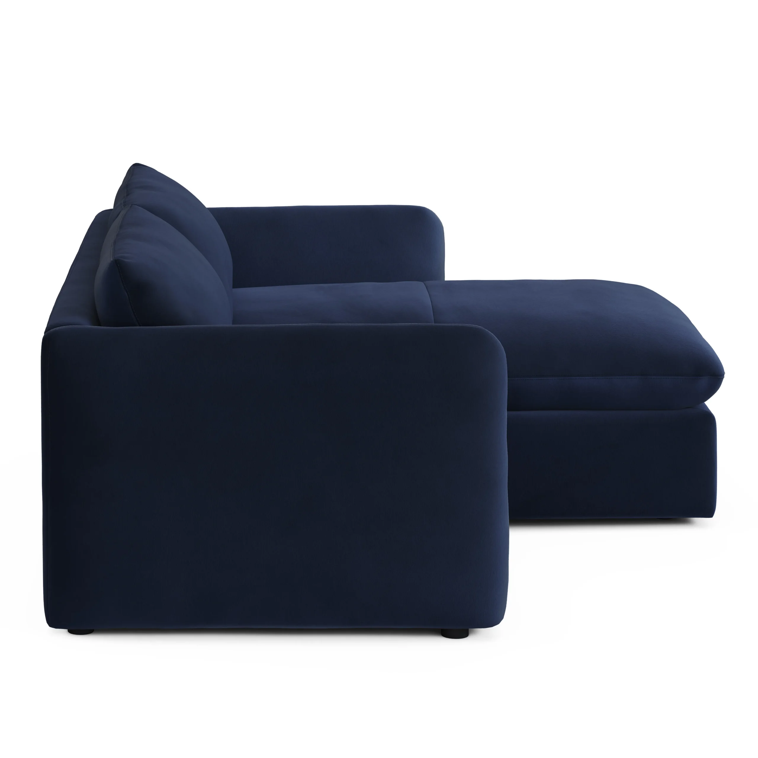 Leigh 86_ Velvet Reversible Storage Sectional - Hale Ink - Image 6