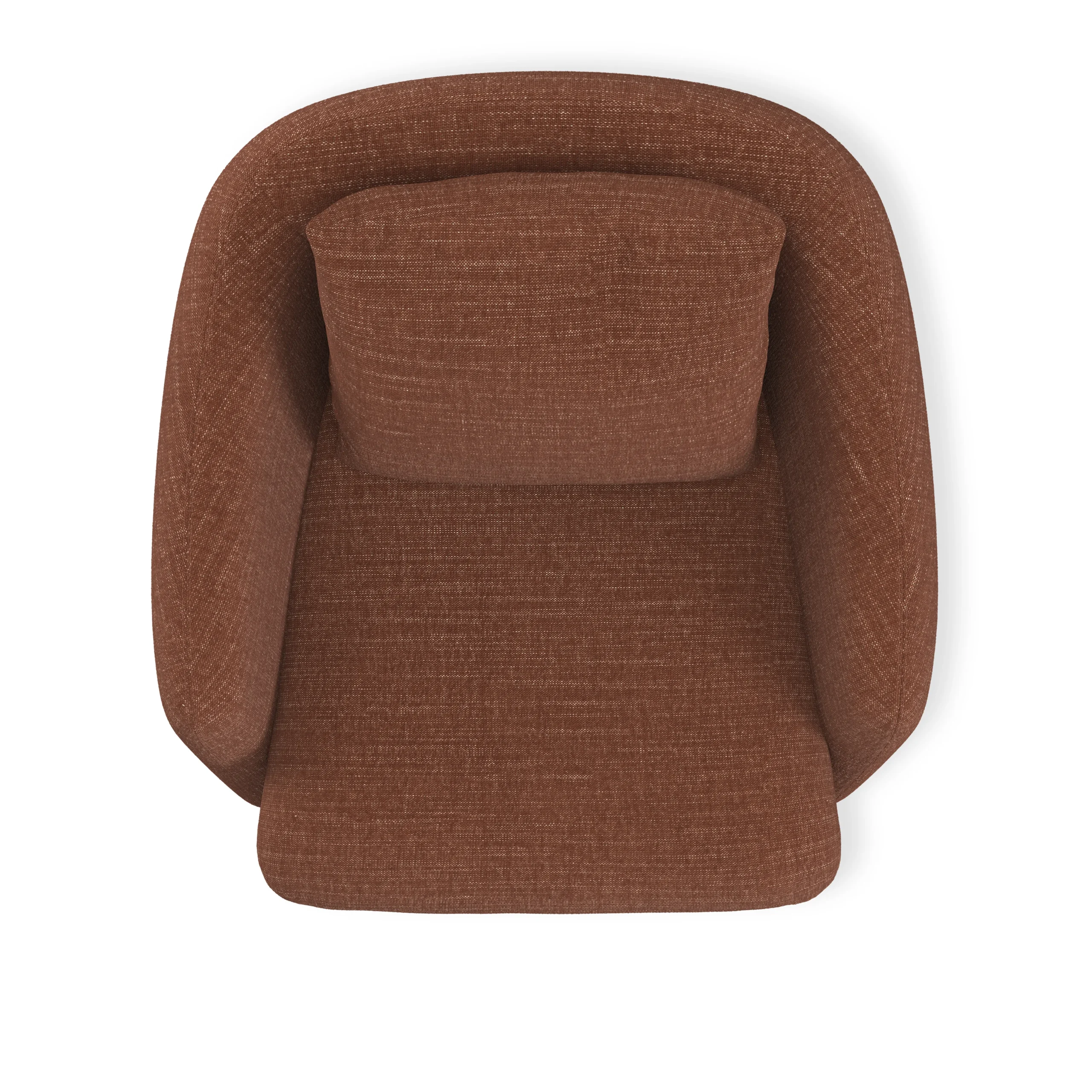 Leigh 33_ Swivel Lounge Chair - Napa Rust - Image 6