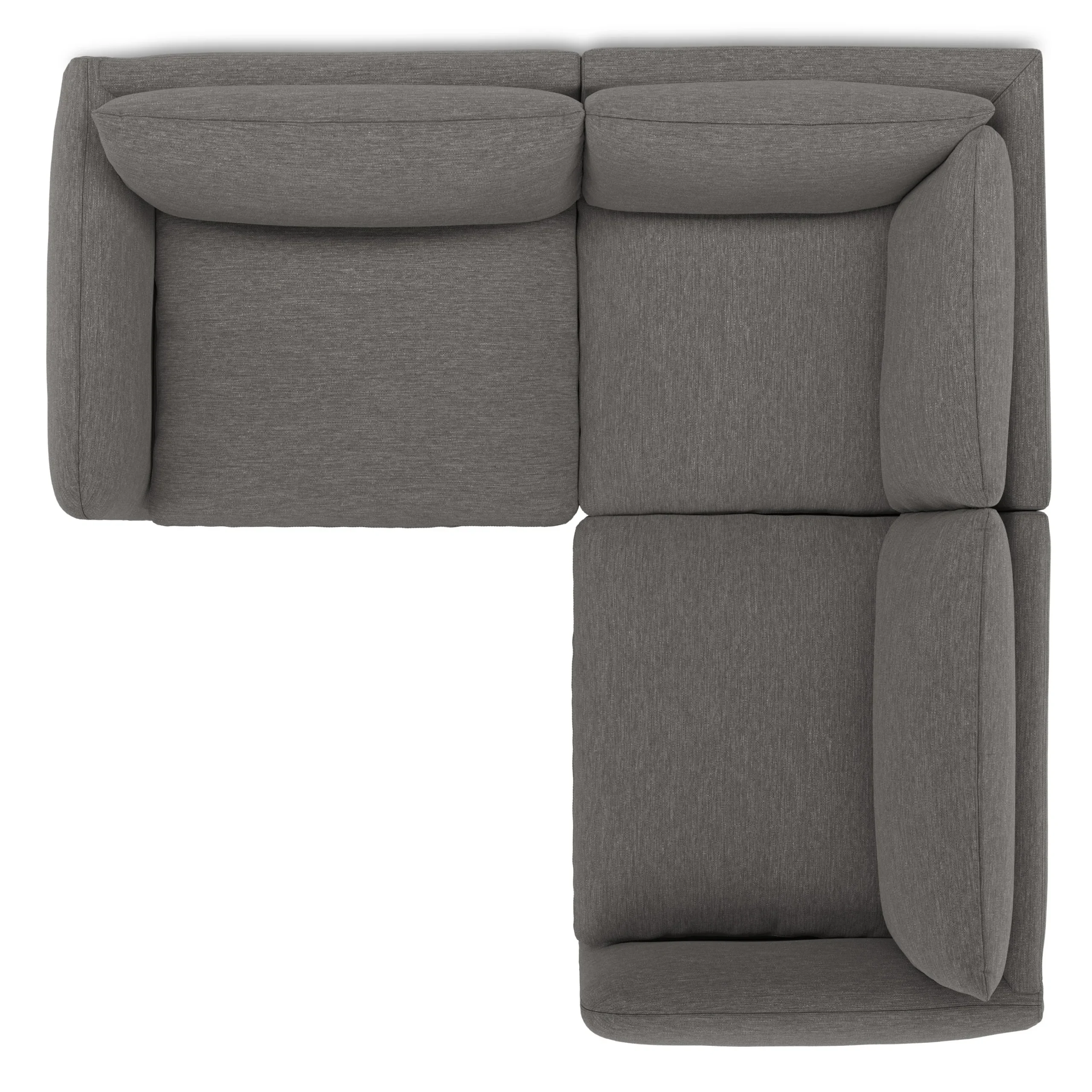 Leigh 87_ Modular Corner Sectional - Silver Gray - Image 6