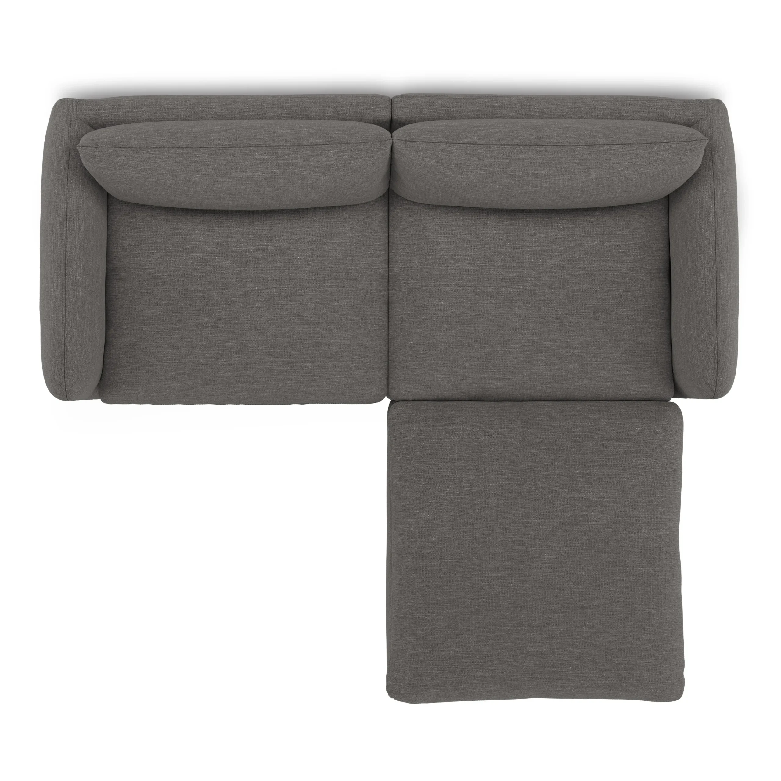 Leigh 92_ Modular Sectional - Silver Gray - Image 6