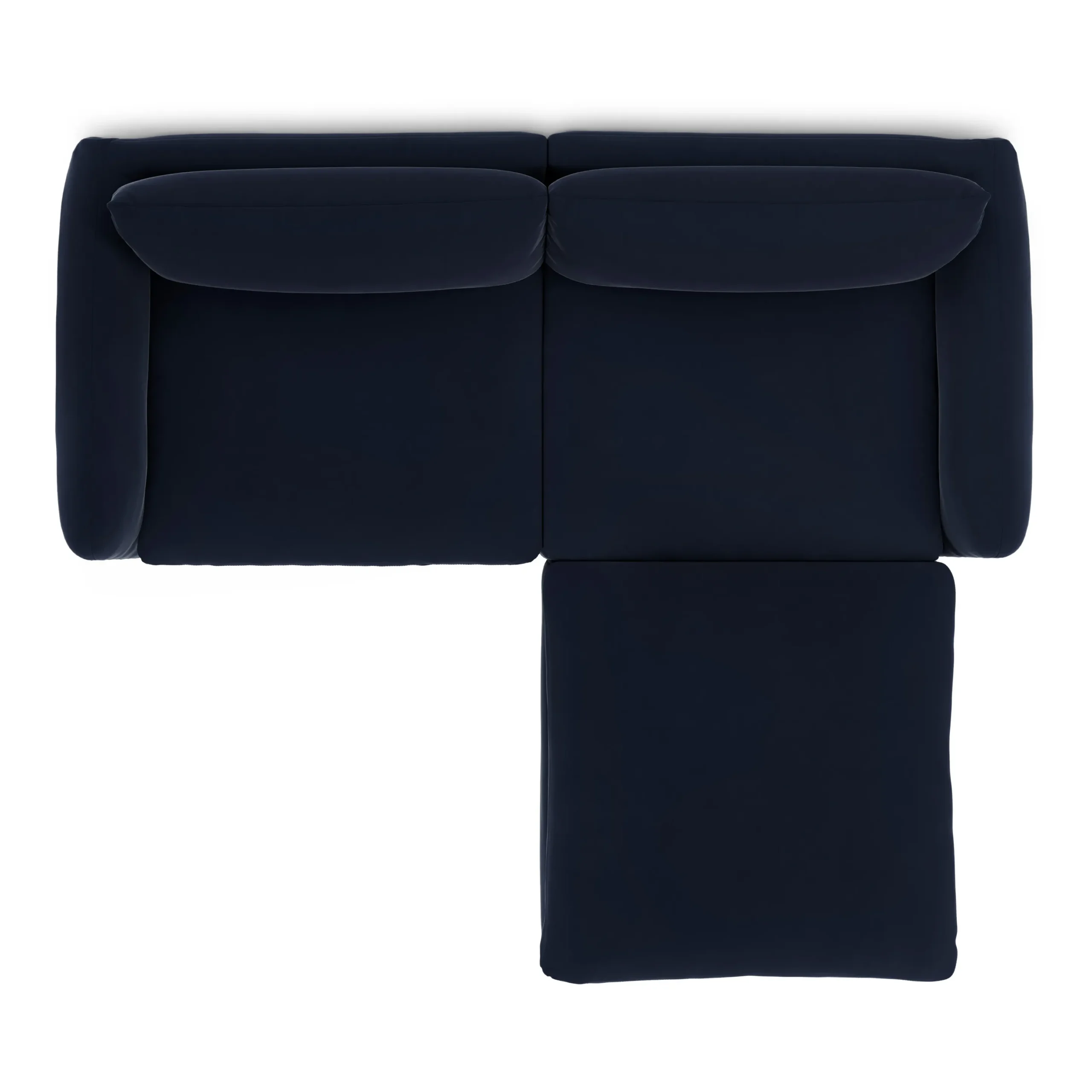 Leigh 92_ Velvet Modular Sectional - Hale Ink - Image 6
