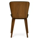Sede Leather Dining Chair - Walnut and Black