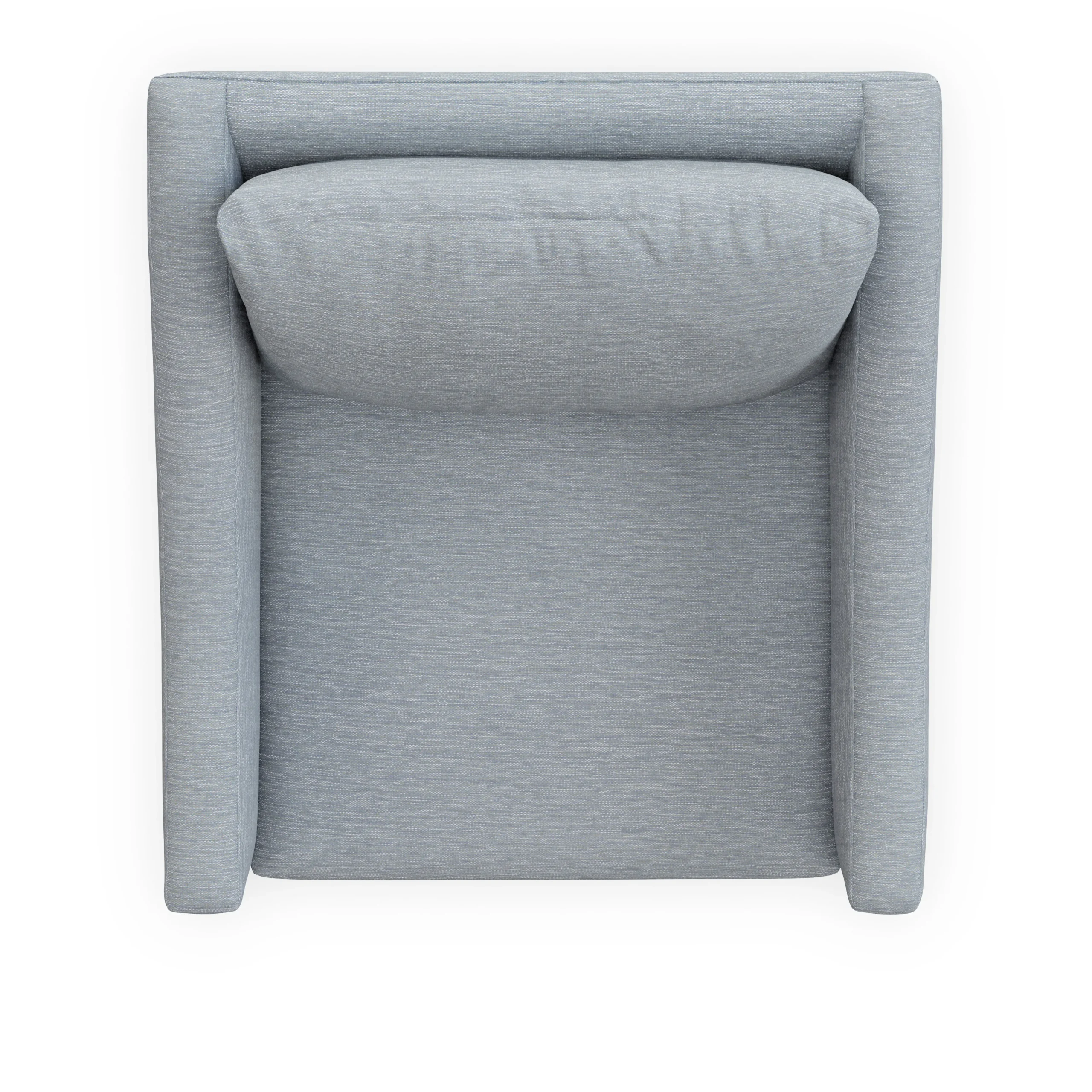 Landry 32.25_ Swivel Lounge Chair - Silver Light Blue - Image 7