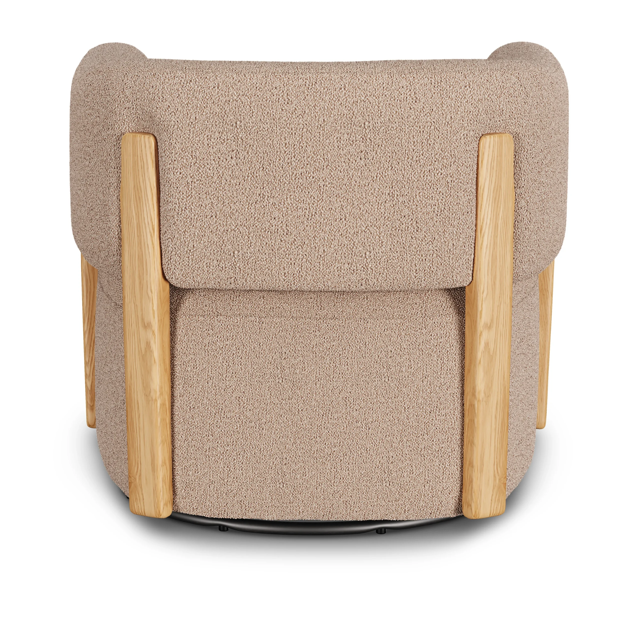 Julie 32_ Swivel Chair - Sandstone Wool Bouclé - Image 7