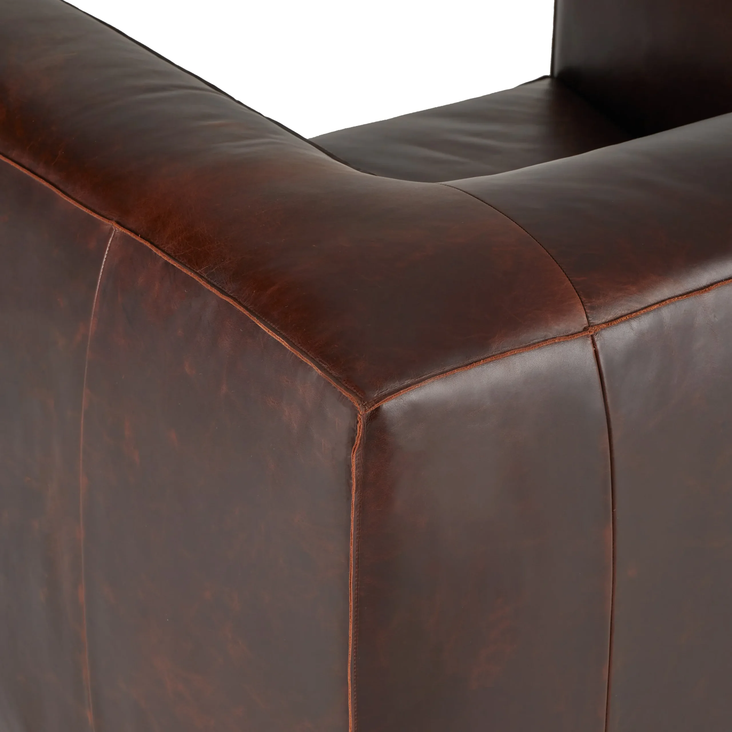 Cigar 44_ Leather Swivel Lounge Chair - Indiana Brown - Image 5