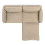 Leigh 92_ Modular Sectional - Silver Taupe