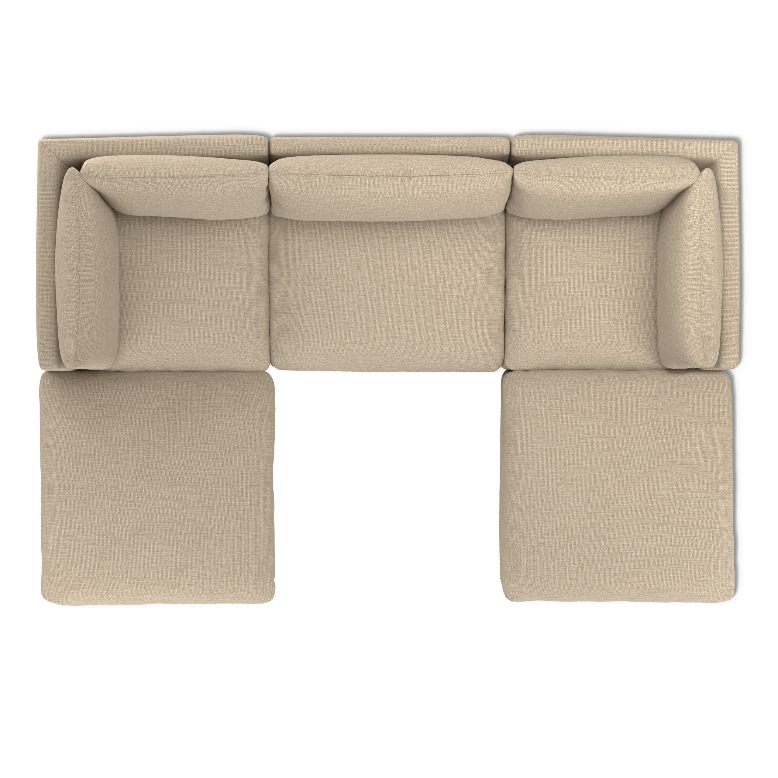 Leigh 121.5_ Modular 3-Seater U-Shaped Sectional - Silver Taupe - Image 6