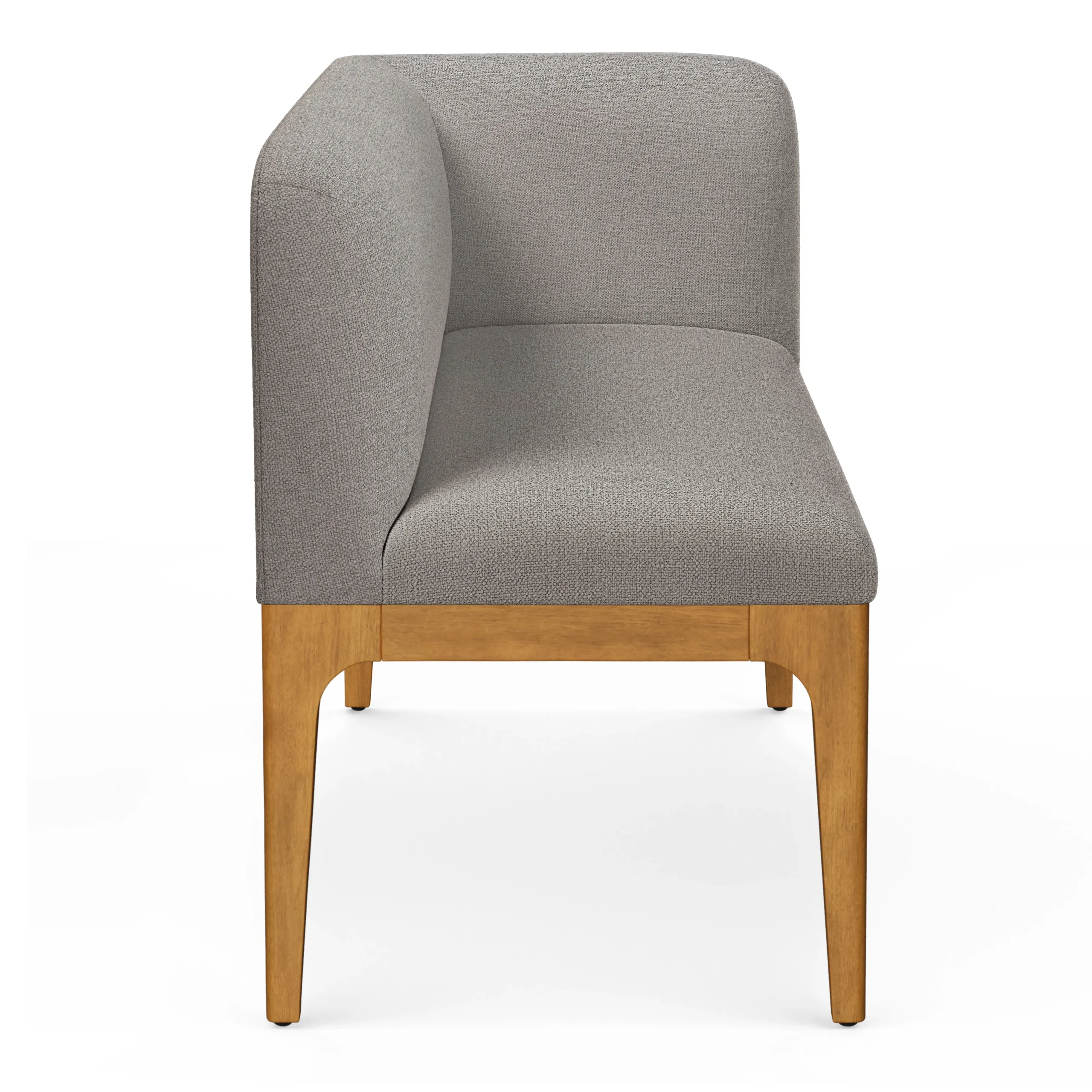 Right Corner Banquette - Smoked Oak and Hestia Gray - Image 6