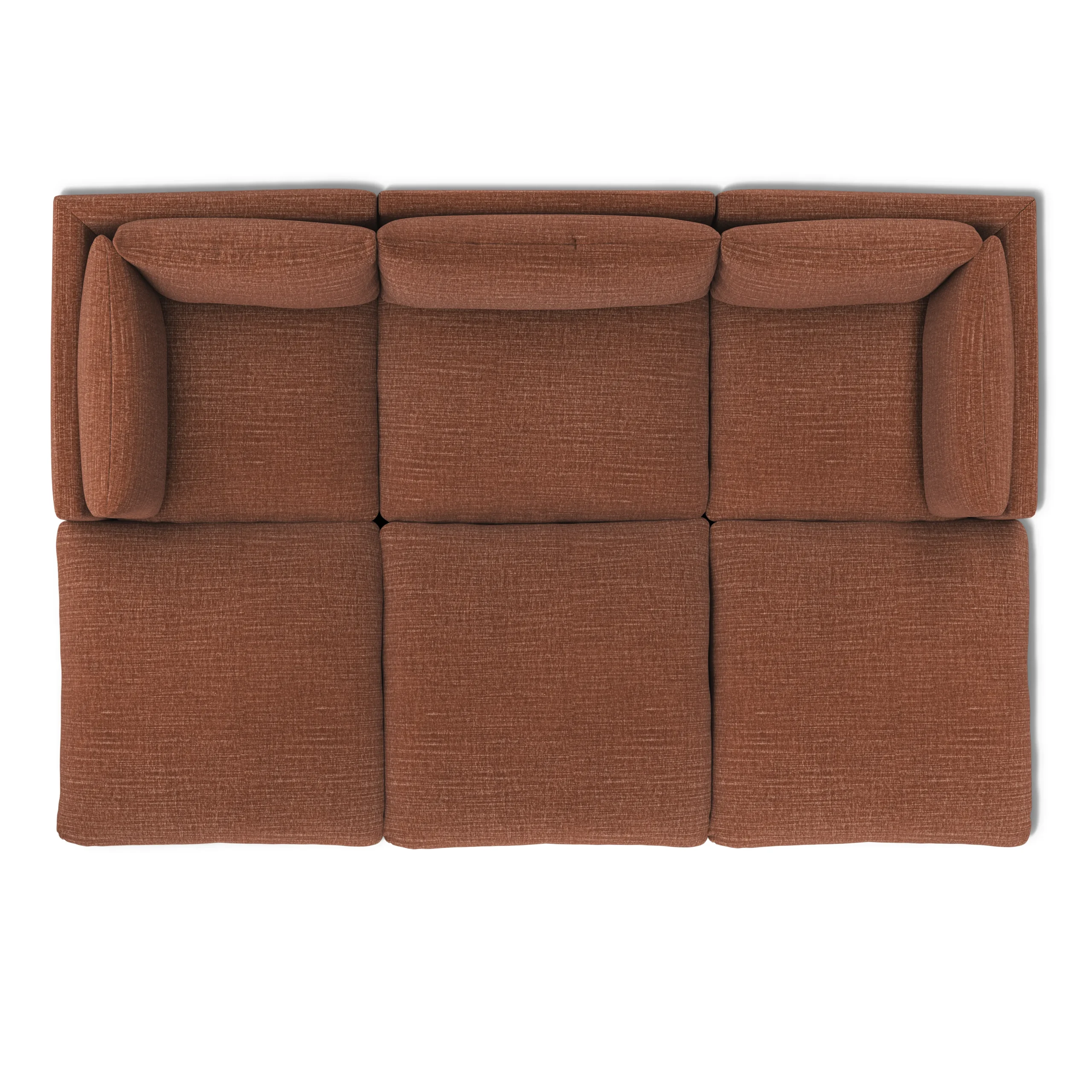 Leigh 121.5_ Modular Open Pit Sectional - Napa Rust - Image 6