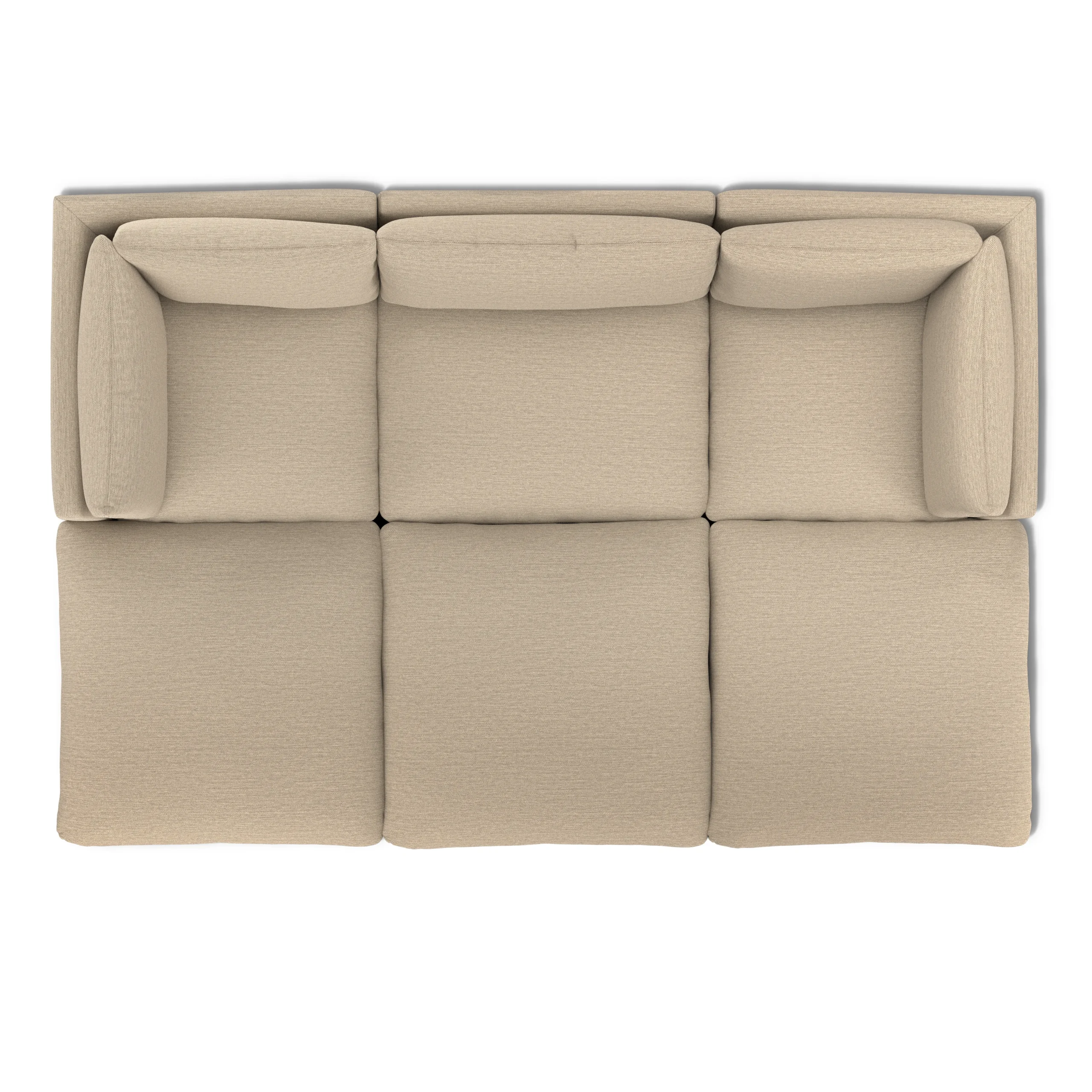 Leigh 121.5_ Modular Open Pit Sectional - Silver Taupe - Image 6