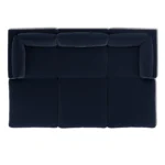 Leigh 121.5_ Velvet Modular Open Pit Sectional - Hale Ink