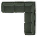 Leigh 126_ Modular Corner Sectional - Green Wool Bouclé