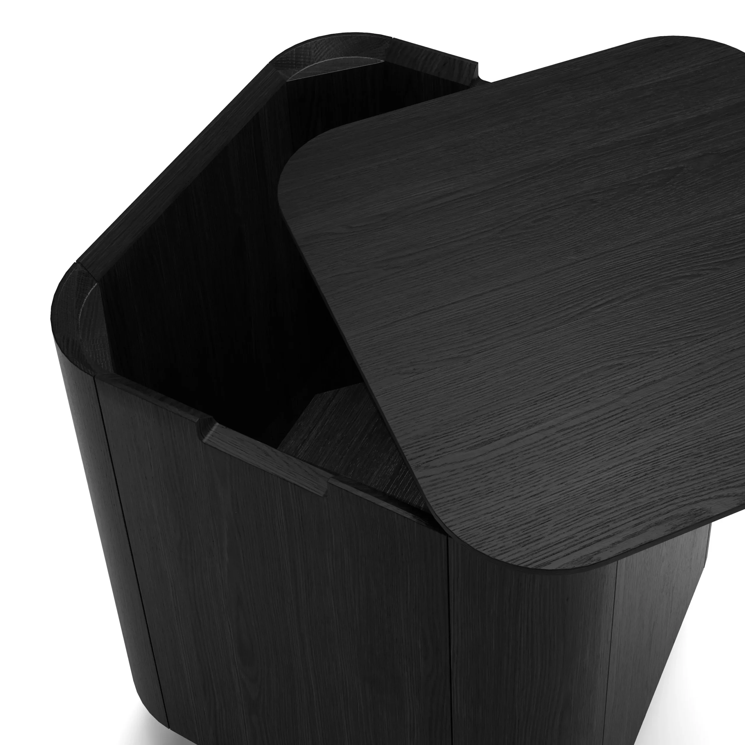 Moa Storage Side Table - Black - Image 5