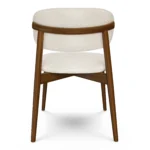 Odin Dining Chair - Walnut and Camelia Ivory