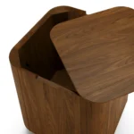 Moa Storage Side Table - Walnut