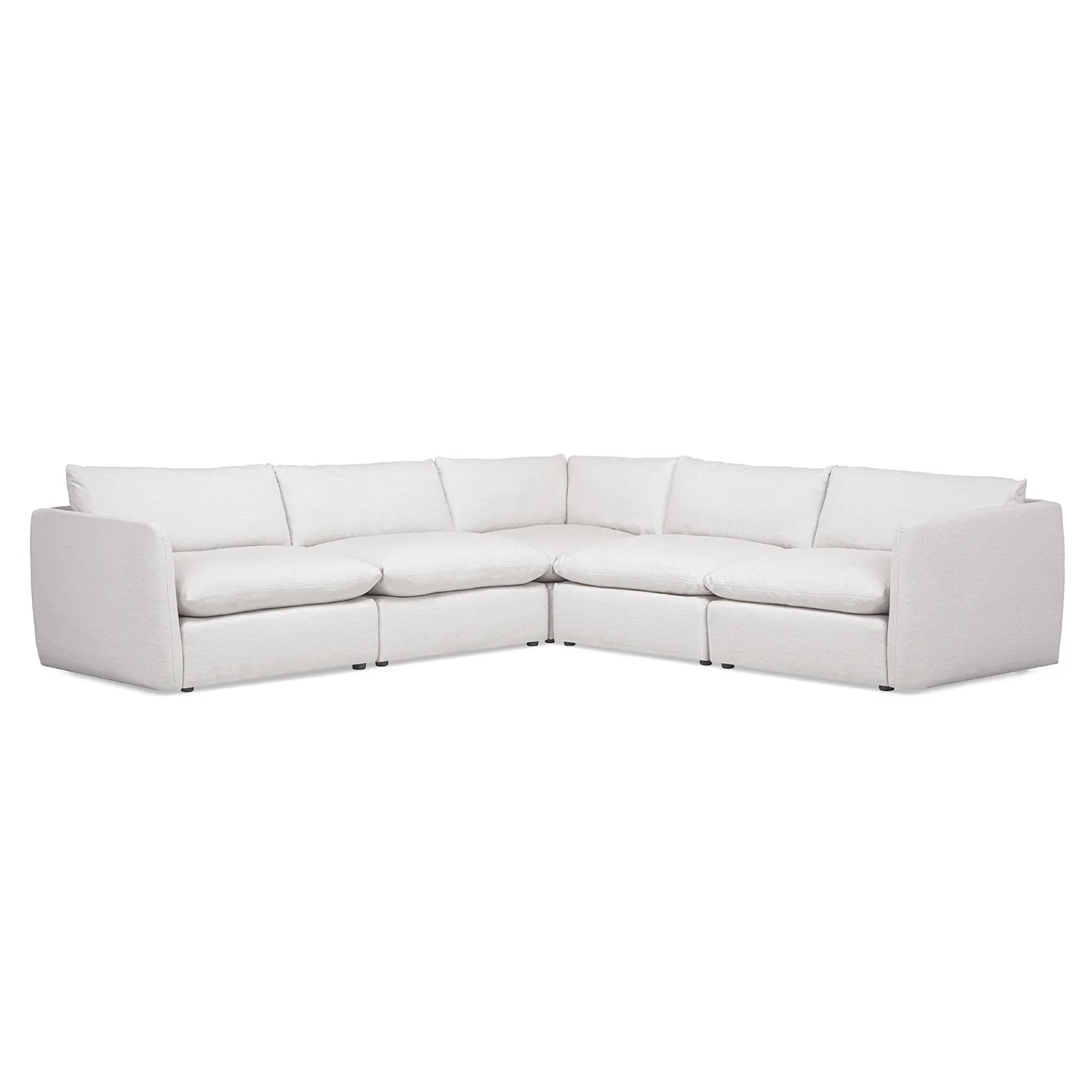 Leigh 126_ Modular Corner Sectional - Silver Ivory - Image 6