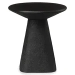 Ozetta Concrete Side Table - Moonlit Black