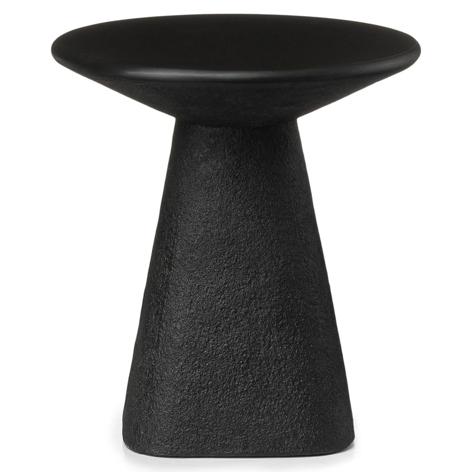 Ozetta Concrete Side Table - Moonlit Black - Image 5