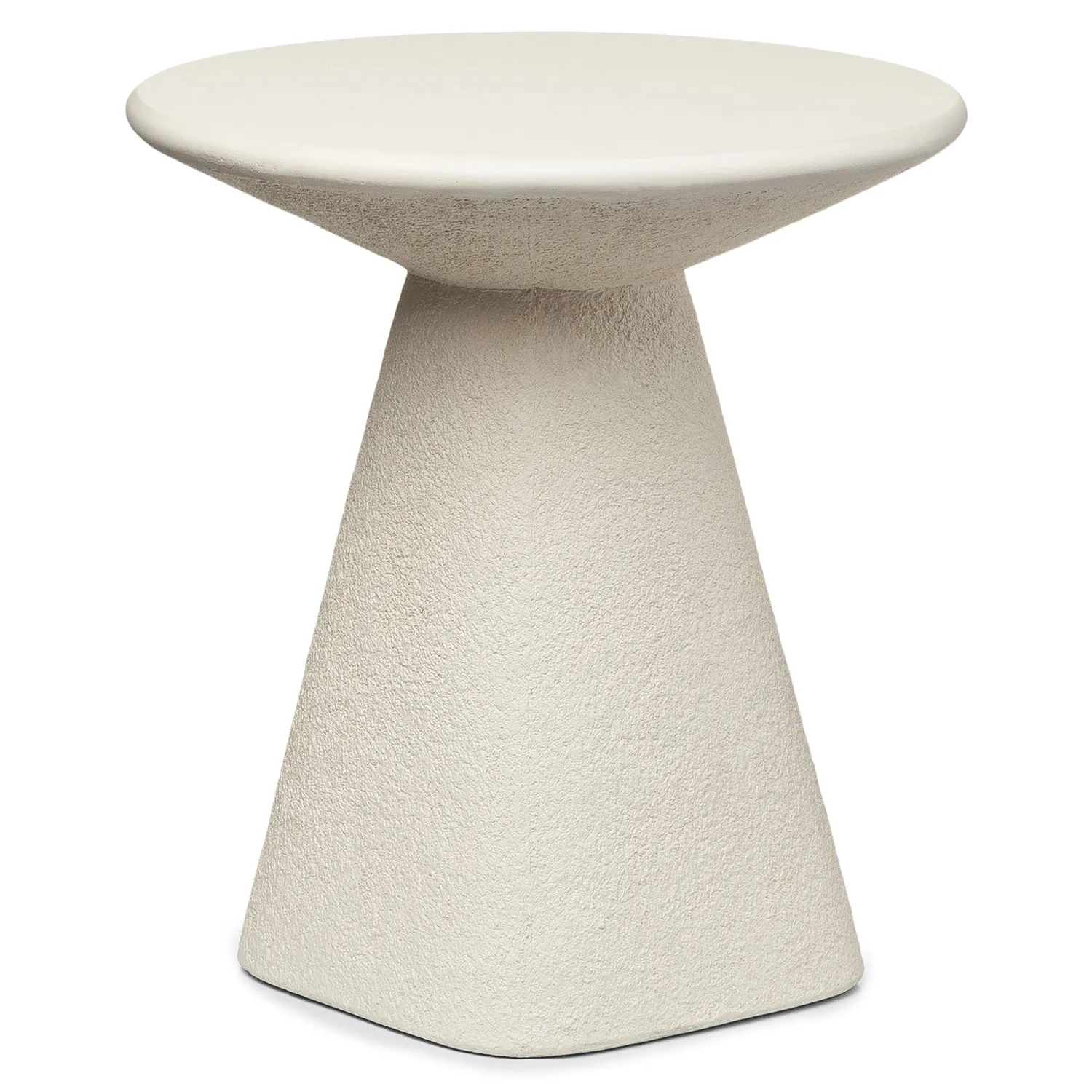 Ozetta Concrete Side Table - Moonlit Ivory - Image 6
