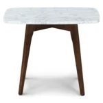 Vena Marble Side Table - Walnut