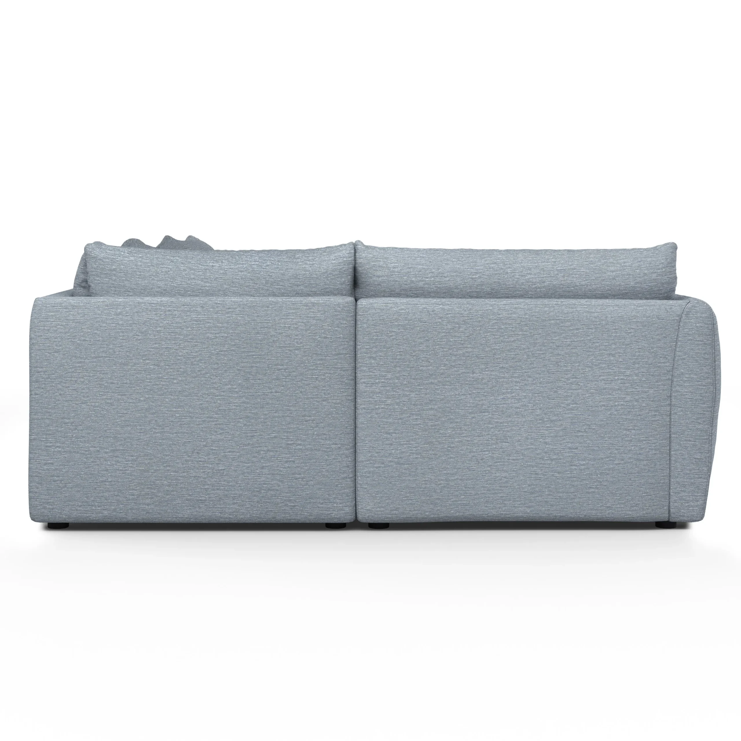 Leigh 126_ Modular L Sectional - Silver Light Blue - Image 6