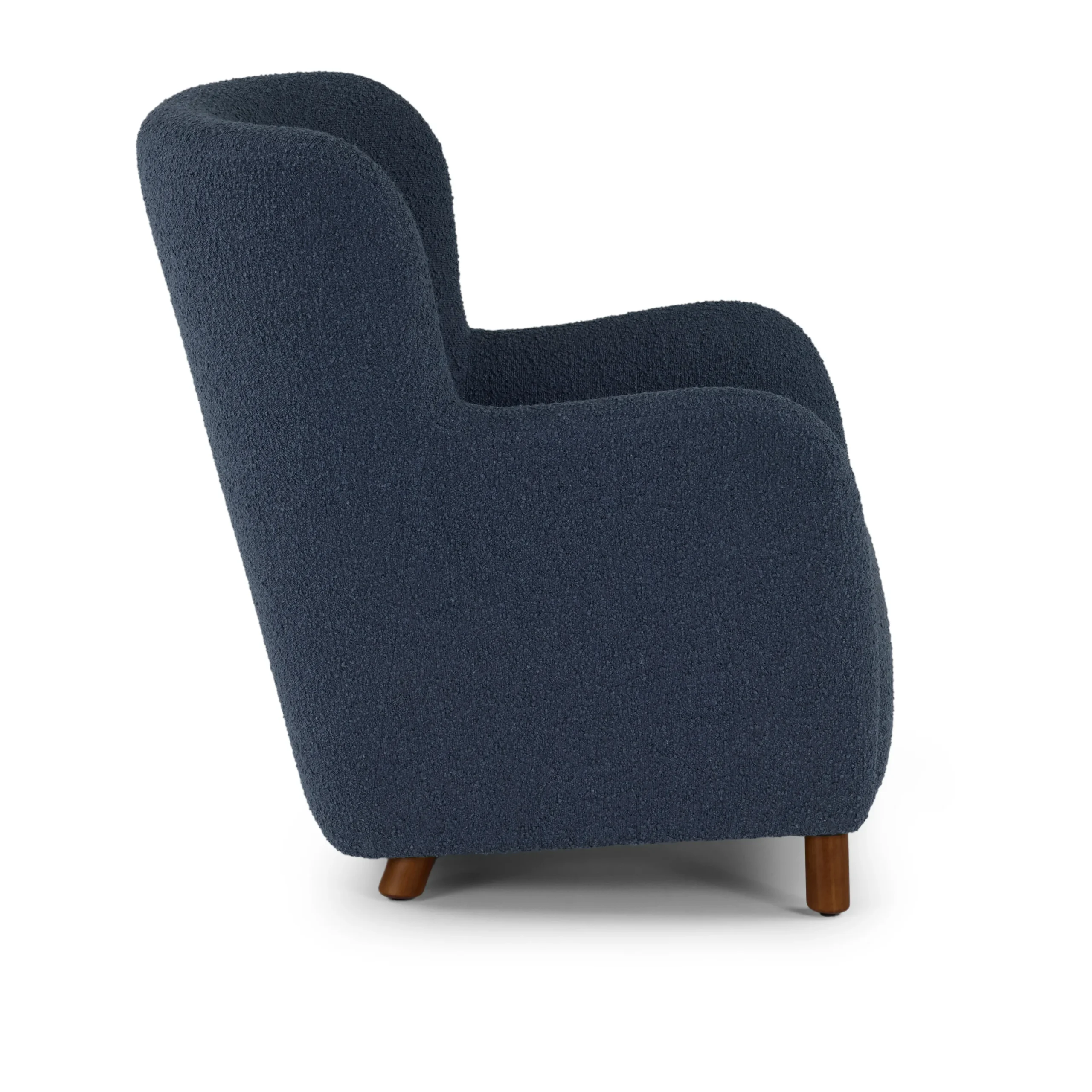 Archie 31.5_ Lounge Chair - Bijou Blue Bouclé - Image 8